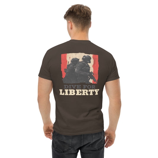 URBANITYCHEK CREW DIVE FOR LIBERTY T-SHIRT