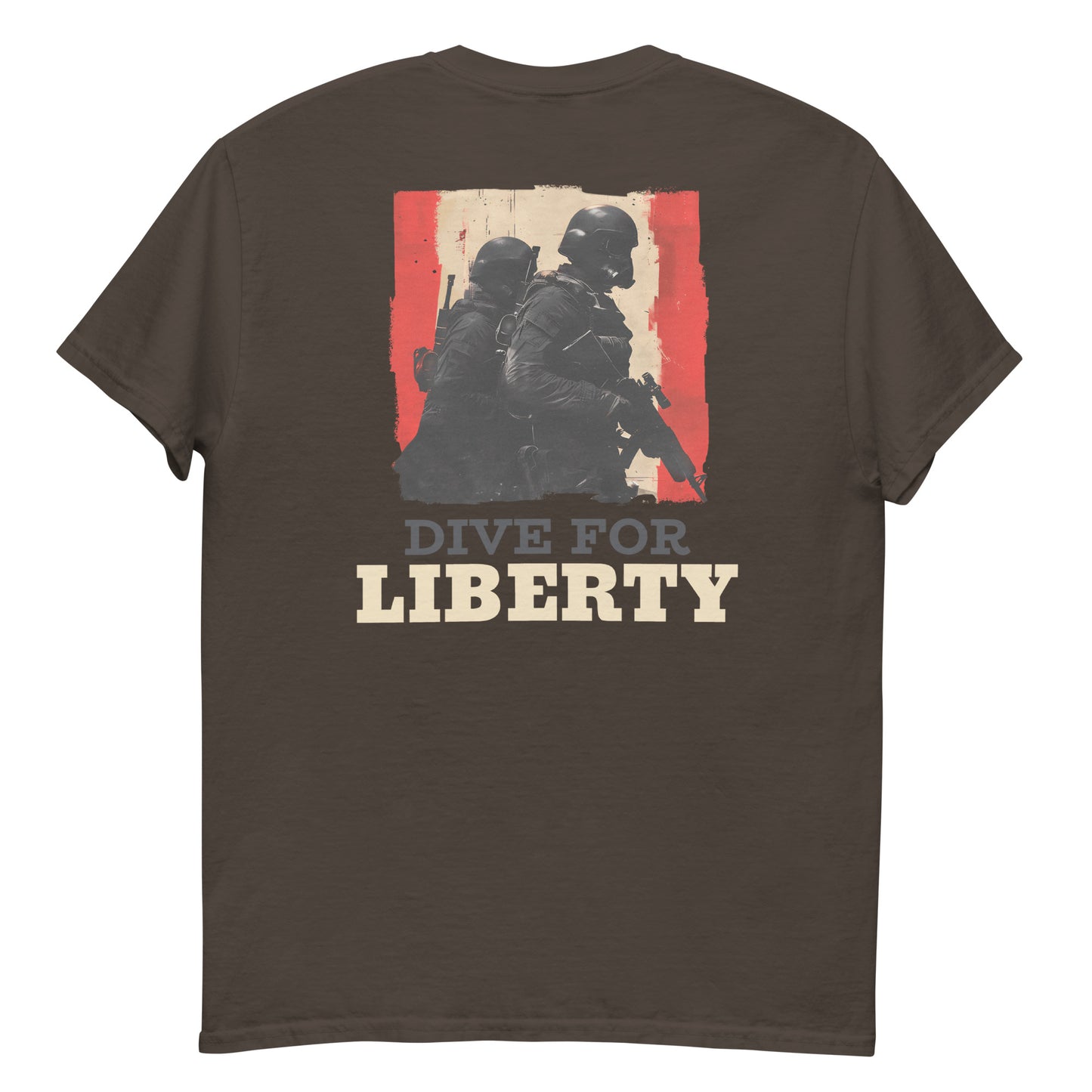 URBANITYCHEK CREW DIVE FOR LIBERTY T-SHIRT