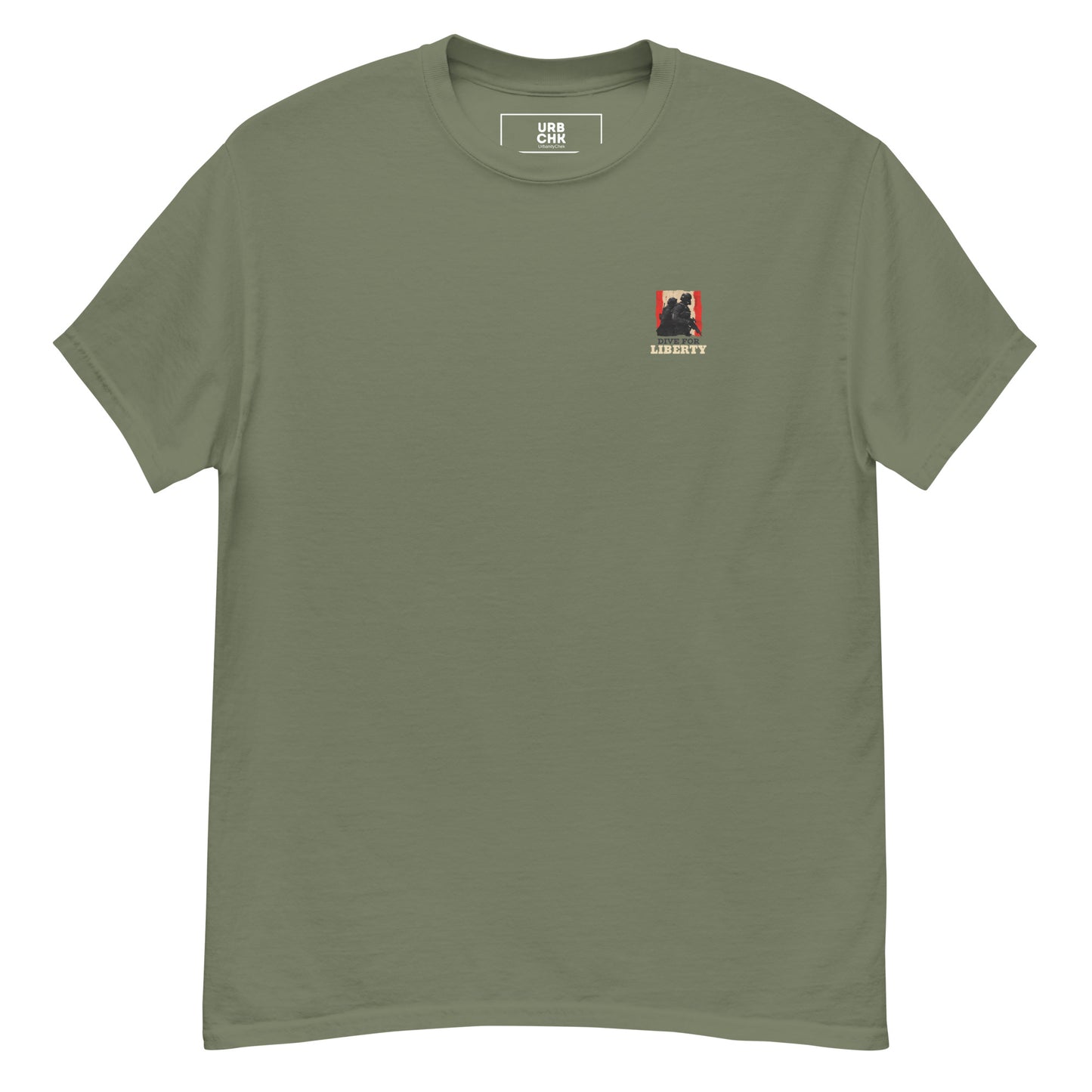 URBANITYCHEK CREW DIVE FOR LIBERTY T-SHIRT