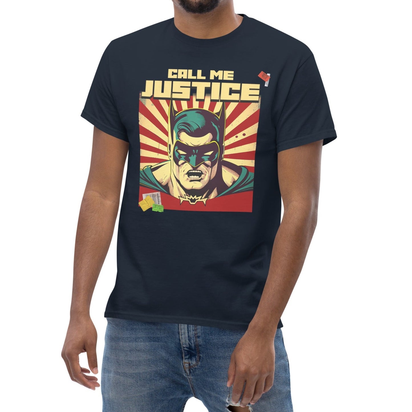 CALL ME JUSTICE URBANITY CHEK CREW T-SHIRT