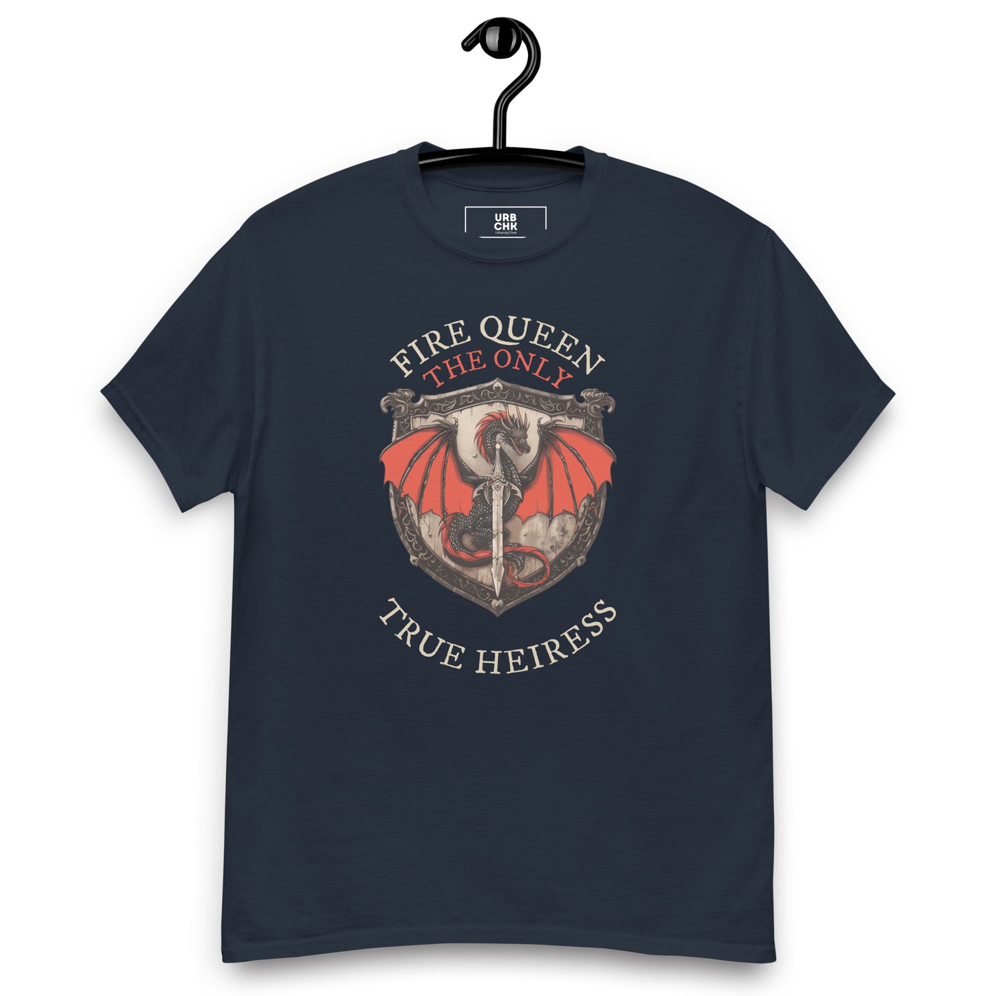 URBANITYCHEK FIRE QUEEN CREW GRAPHIC T-SHIRT