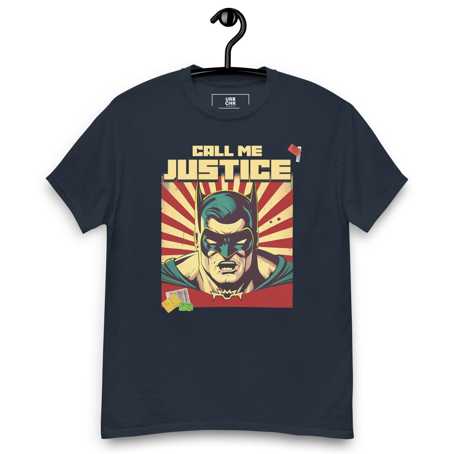 CALL ME JUSTICE URBANITY CHEK CREW T-SHIRT