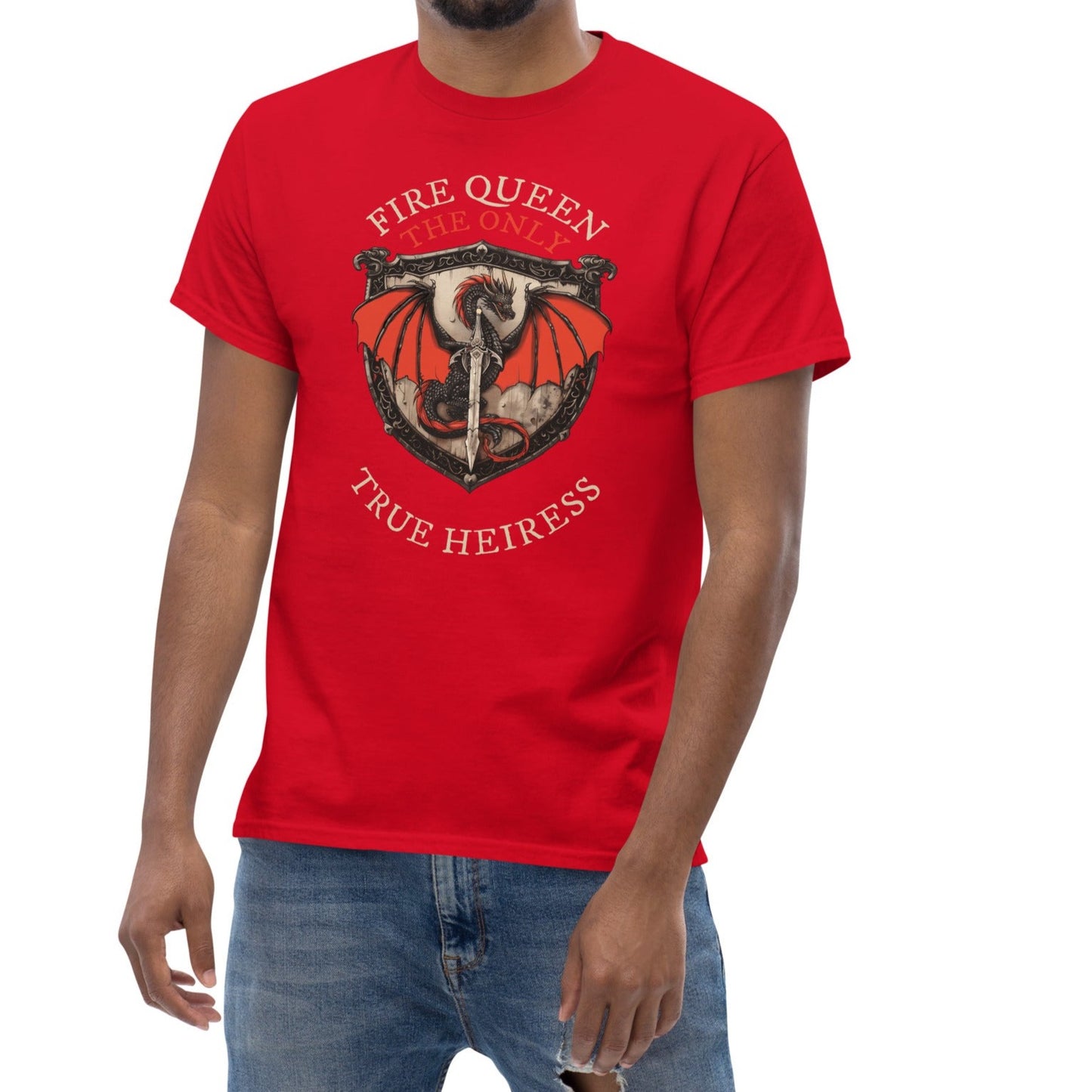 URBANITYCHEK FIRE QUEEN CREW GRAPHIC T-SHIRT