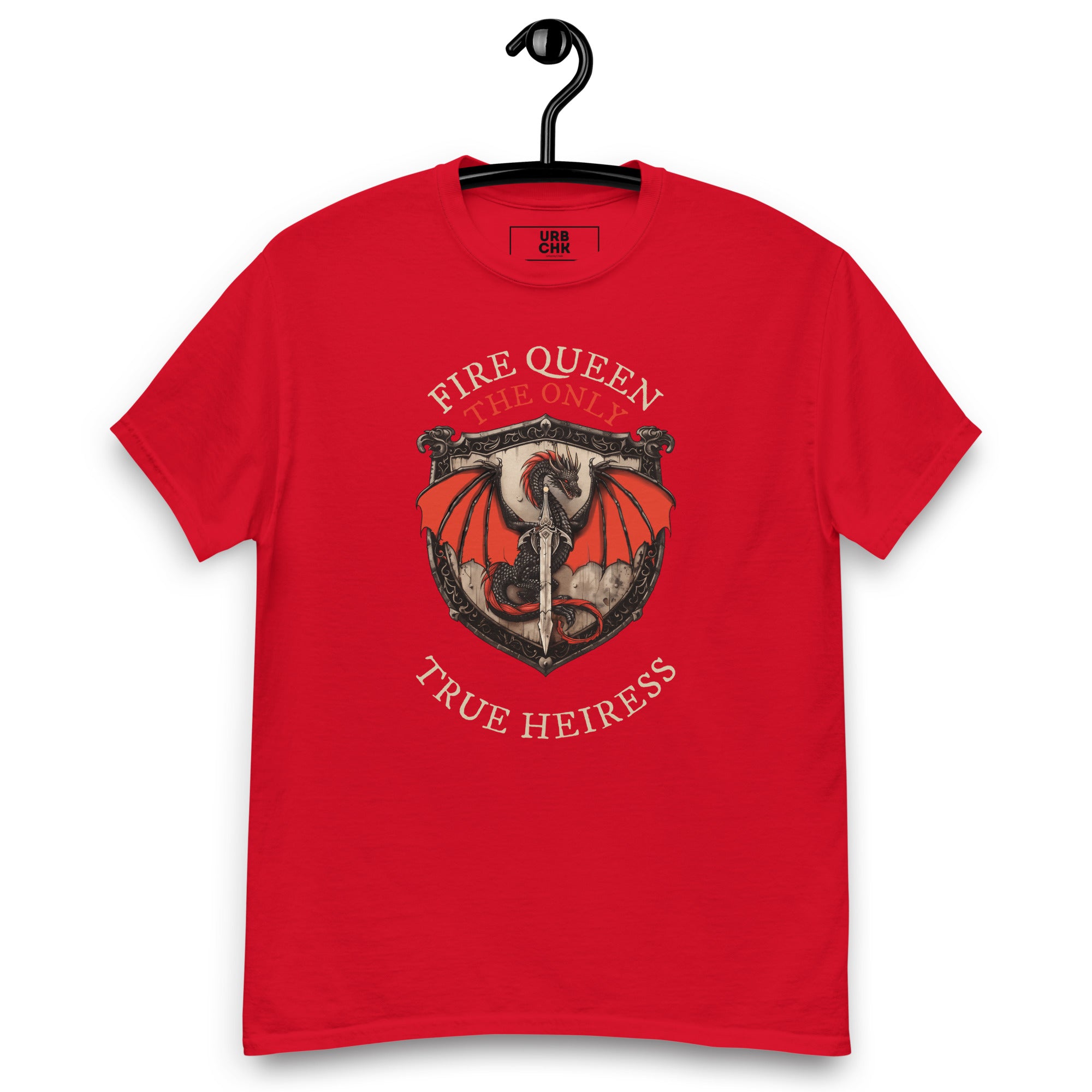 URBANITYCHEK FIRE QUEEN CREW GRAPHIC T-SHIRT