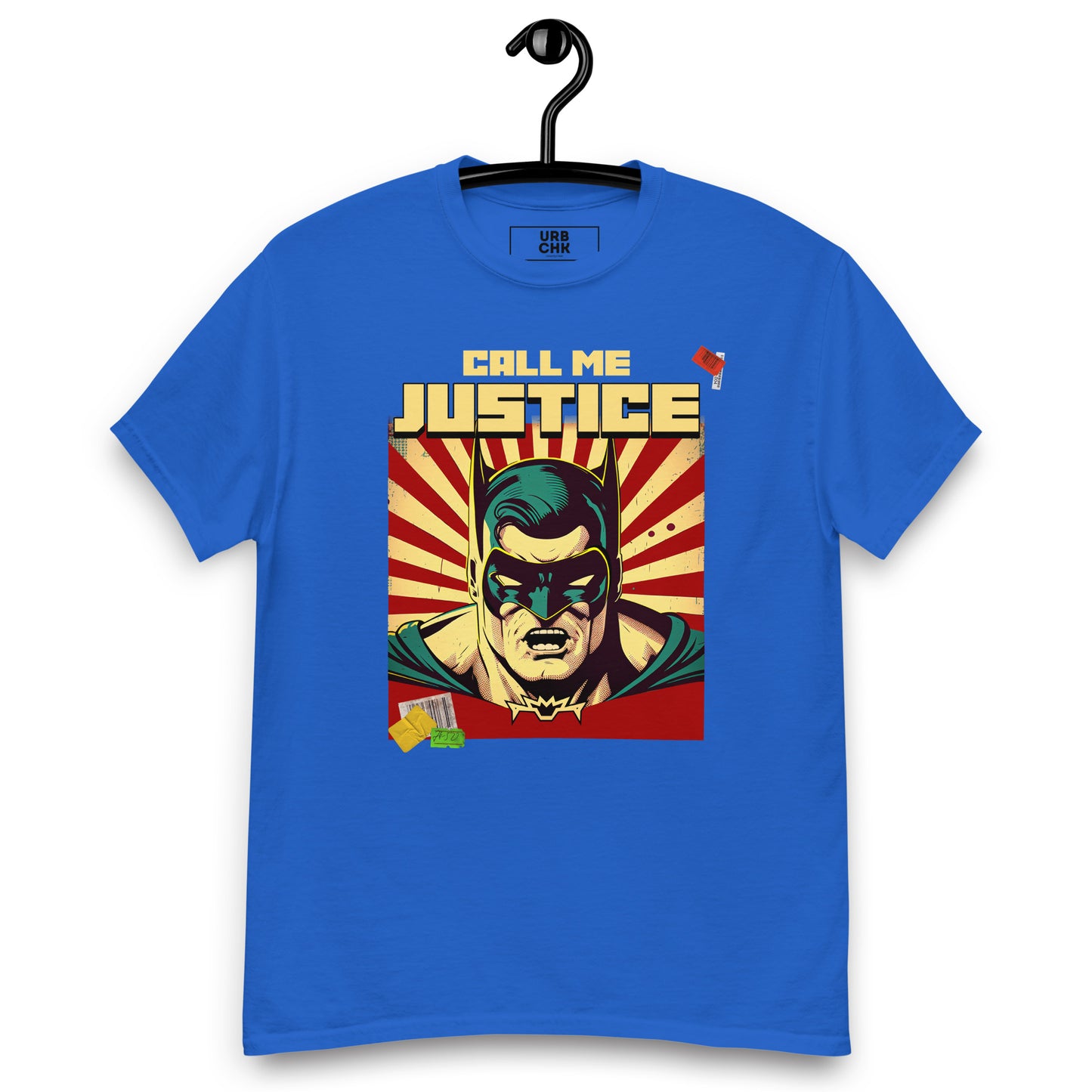 CALL ME JUSTICE URBANITY CHEK CREW T-SHIRT