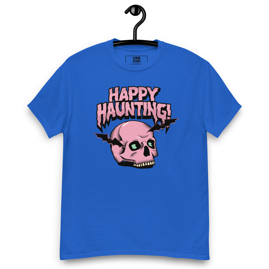 HAPPY HAUNTING MEN'S HALLOWEEN T-SHIRT