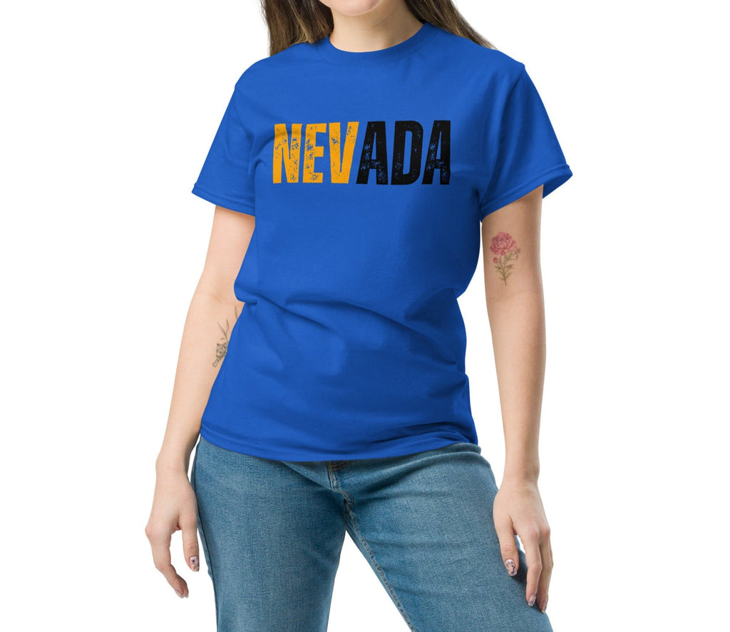 unisex classic tee royal front