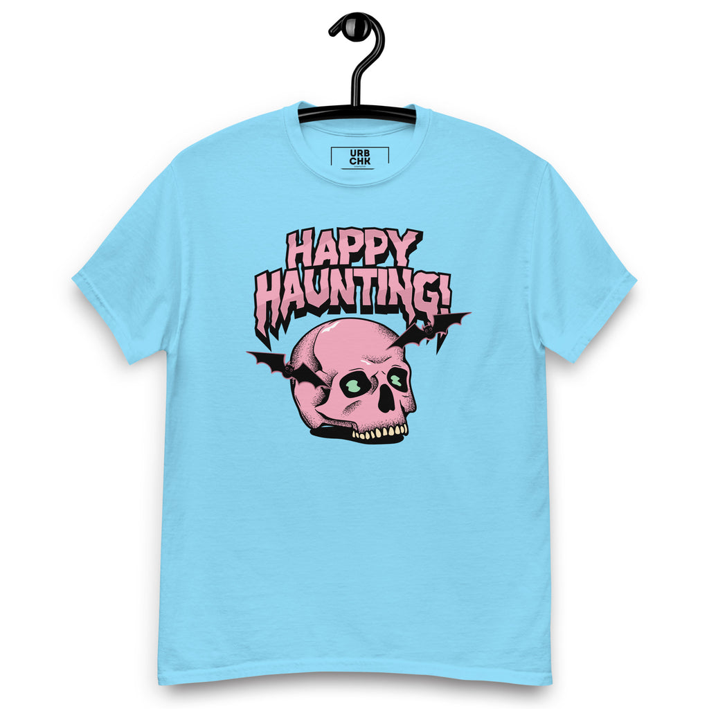 HAPPY HAUNTING MEN'S HALLOWEEN T-SHIRT
