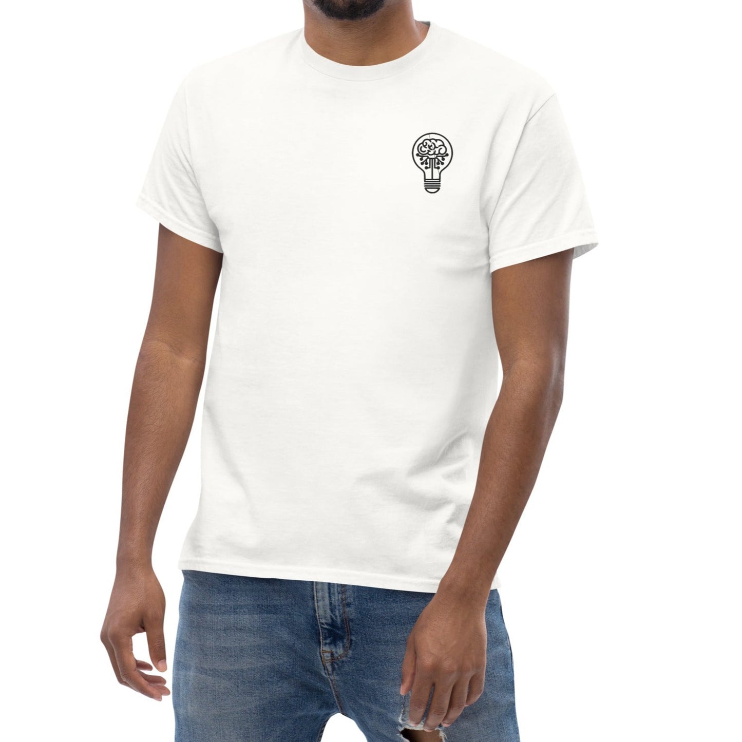 URBANITY CHEK CLASSIC MEN'S T-SHIRT EMBROIDERED DESIGN