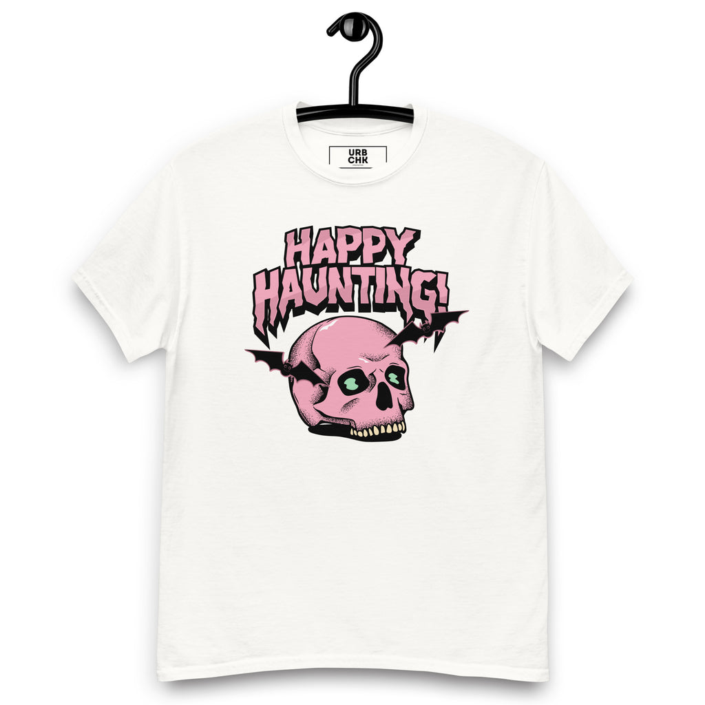 HAPPY HAUNTING MEN'S HALLOWEEN T-SHIRT