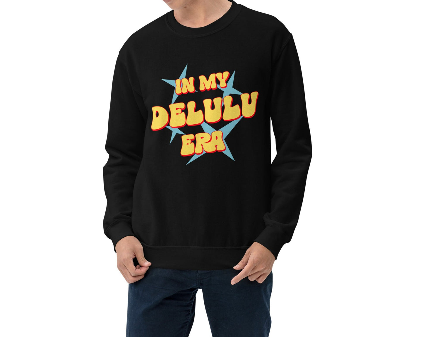 CREWNECK SWEATSHIRTS FOR MEN DELULU SWEATSHIRTS