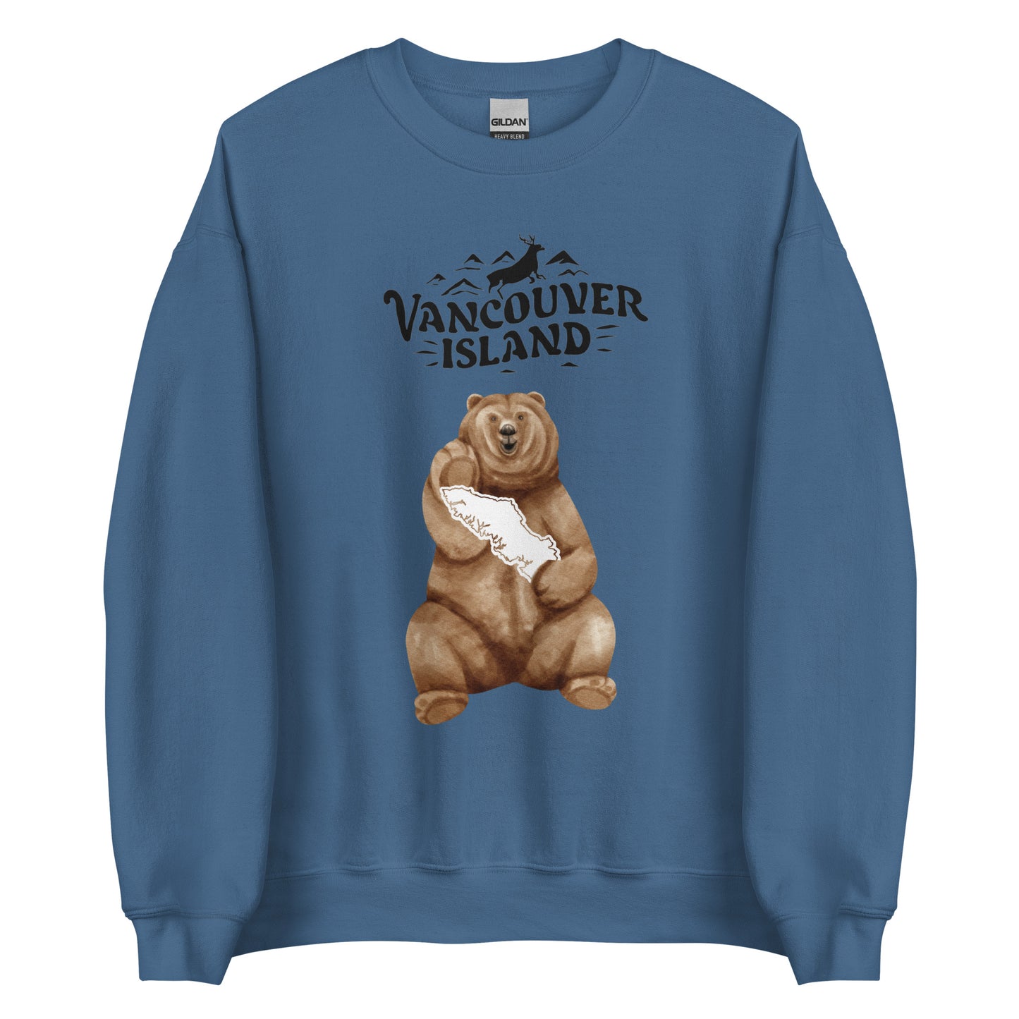 VANCOUVER ISLAND SWEATSHIRT MEN'S CREWNECK SWEATSHIRTS CANADA SHIRTS