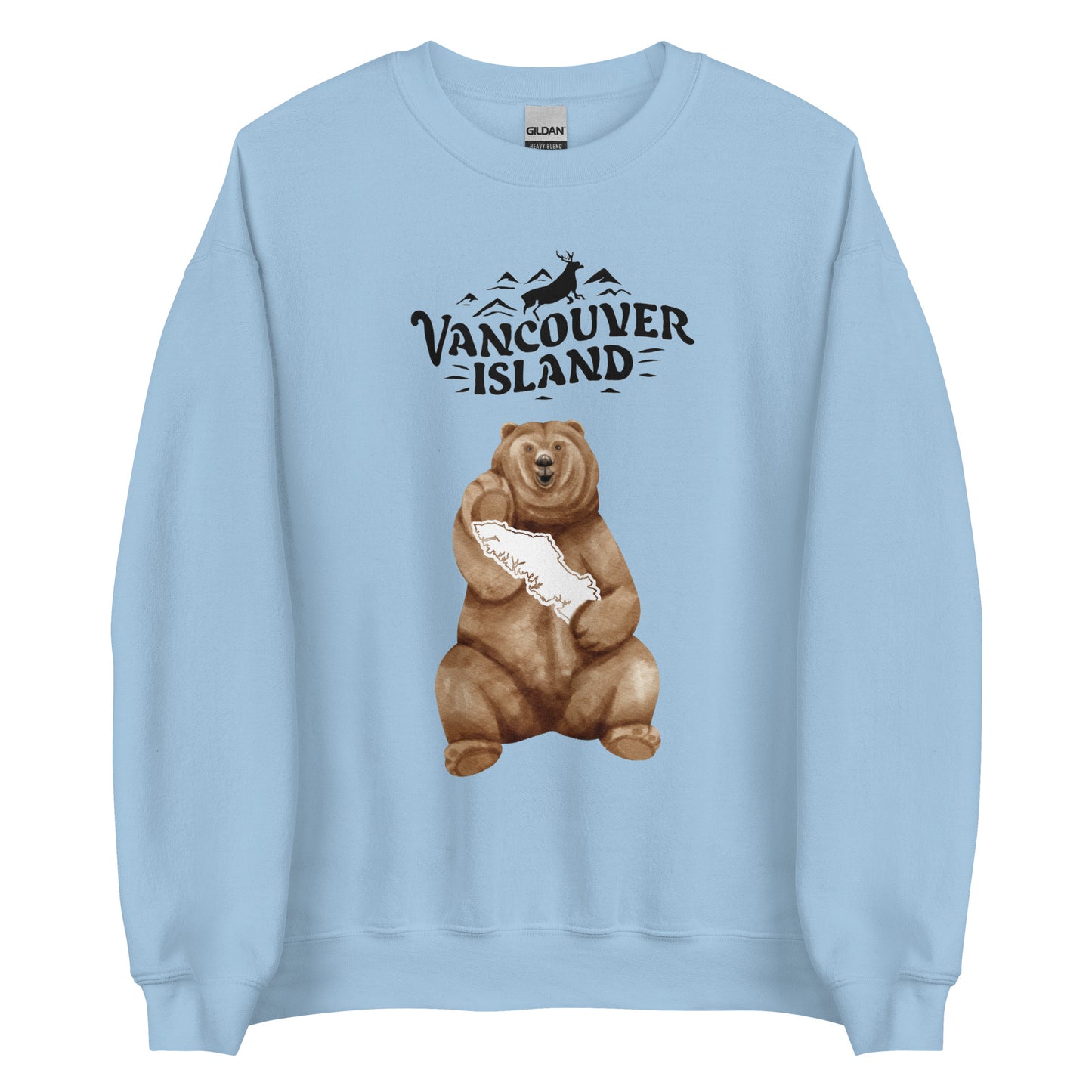 VANCOUVER ISLAND SWEATSHIRT MEN'S CREWNECK SWEATSHIRTS CANADA SHIRTS