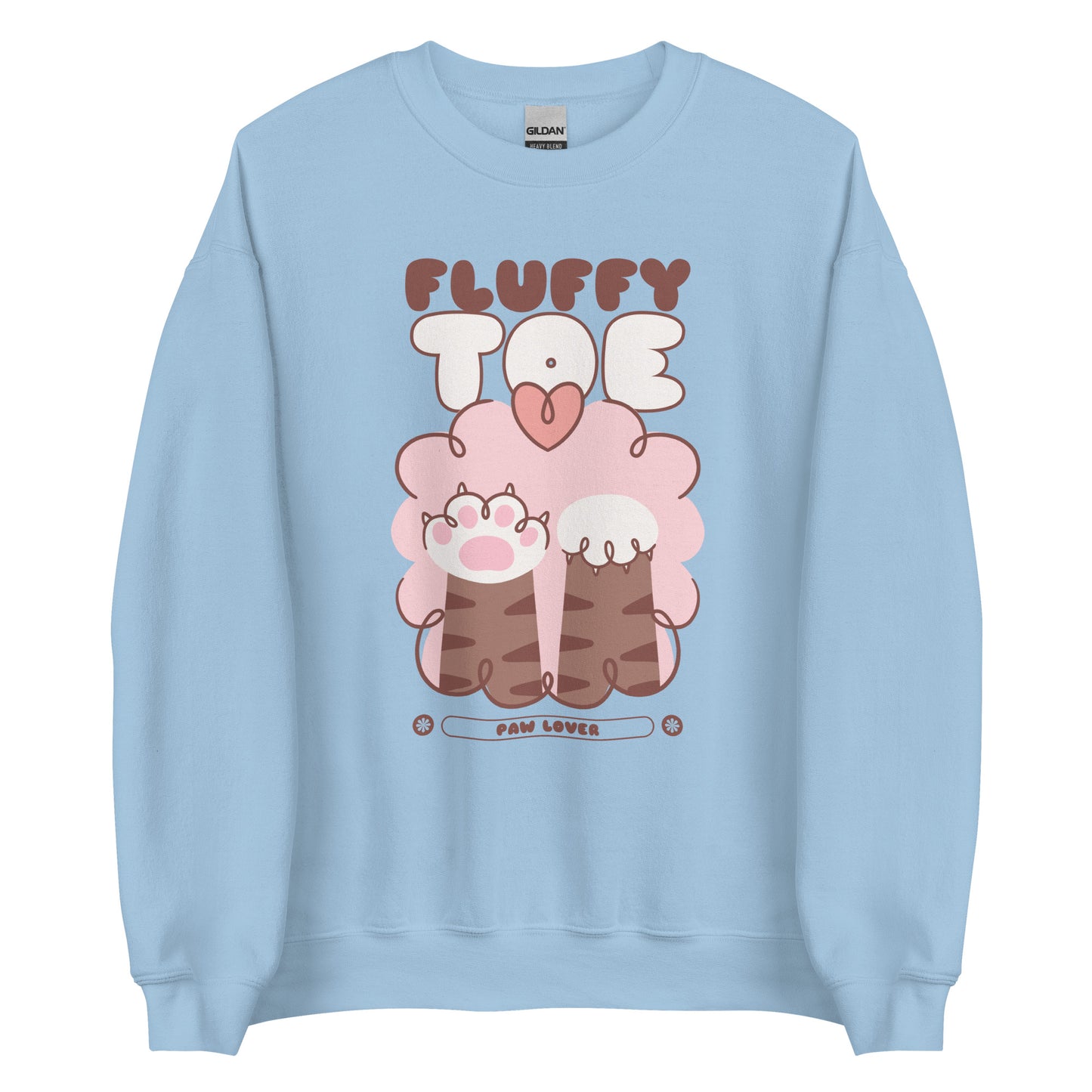 FLUFFY TOE GRAPHIC CREW NECK SWEATSHIRT