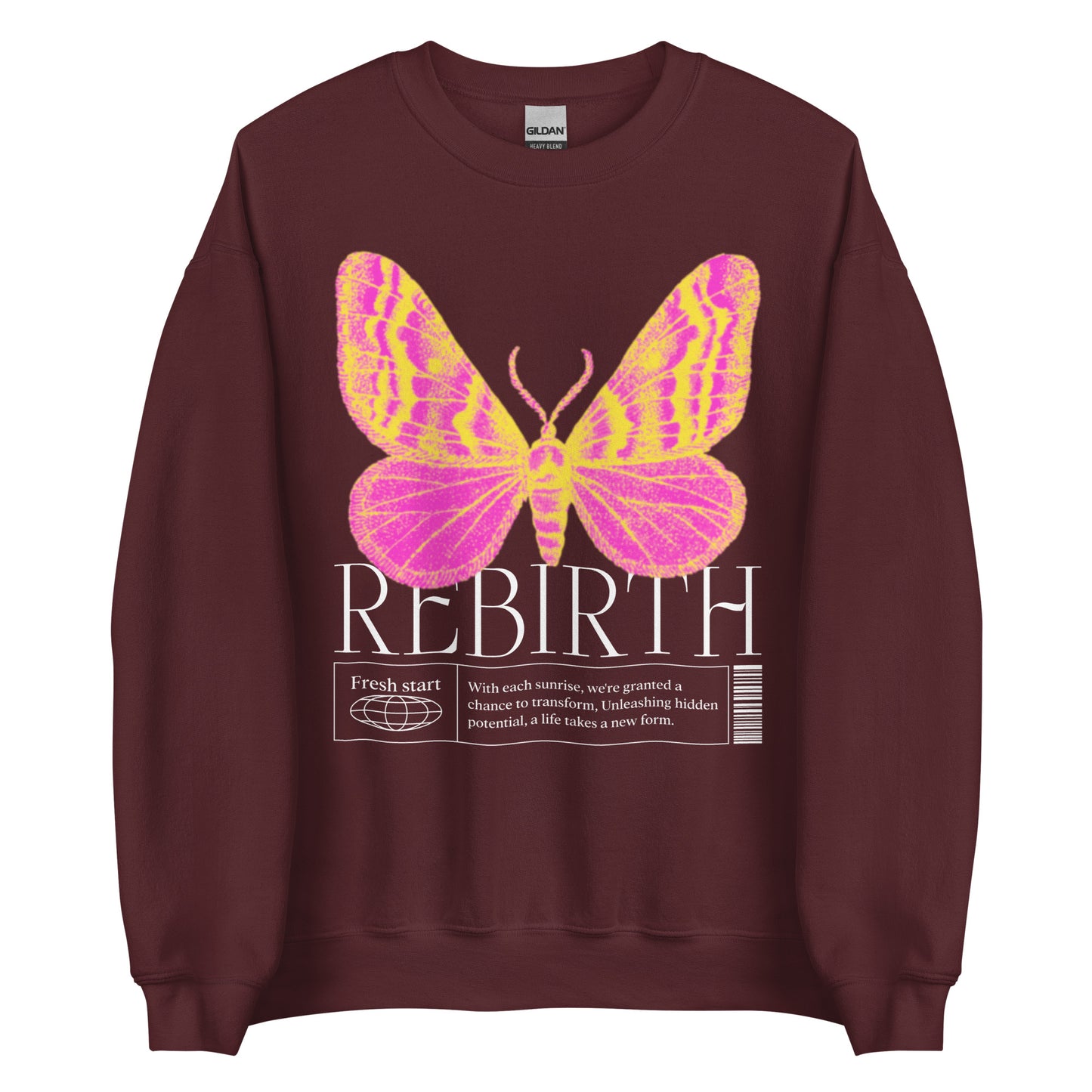 REBIRTH SWEATSHIRT FOR WOMEN CREWNECK SWEATSHIRTS