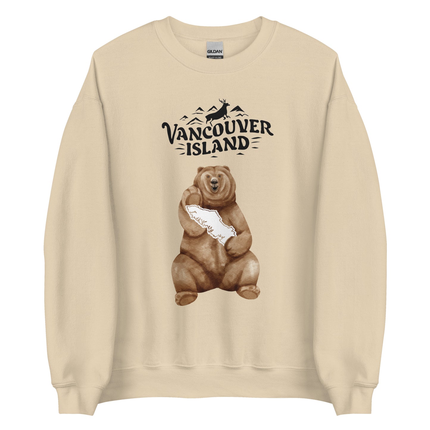 VANCOUVER ISLAND SWEATSHIRT MEN'S CREWNECK SWEATSHIRTS CANADA SHIRTS