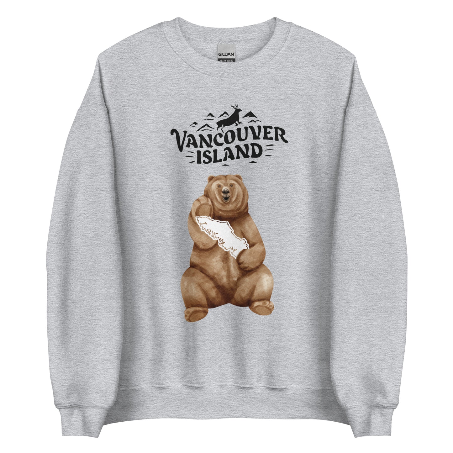 VANCOUVER ISLAND SWEATSHIRT MEN'S CREWNECK SWEATSHIRTS CANADA SHIRTS