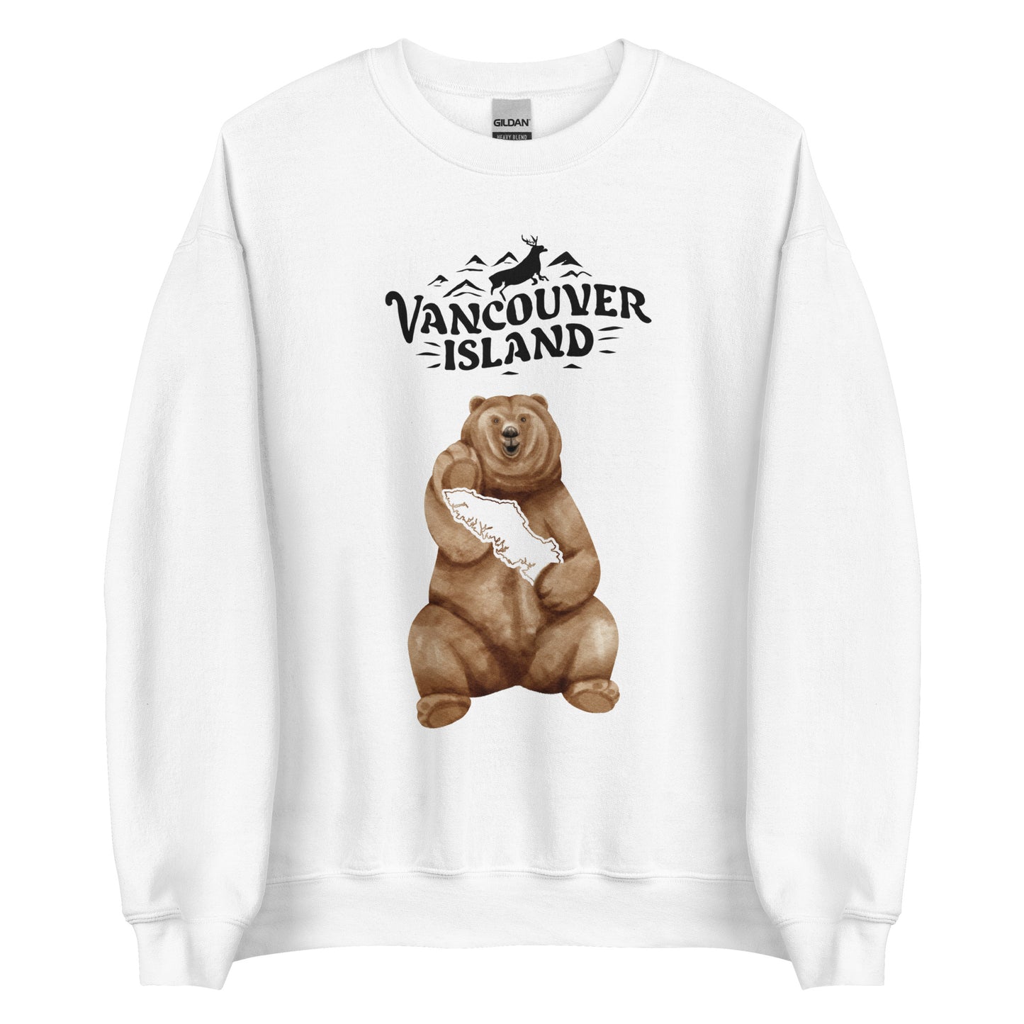 VANCOUVER ISLAND SWEATSHIRT MEN'S CREWNECK SWEATSHIRTS CANADA SHIRTS