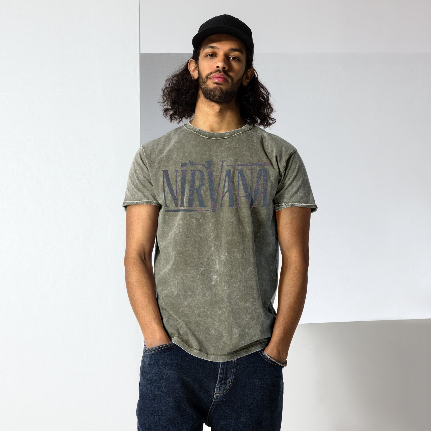 URBANITY DENIM NIRVANA TSHIRT MEN FASHION