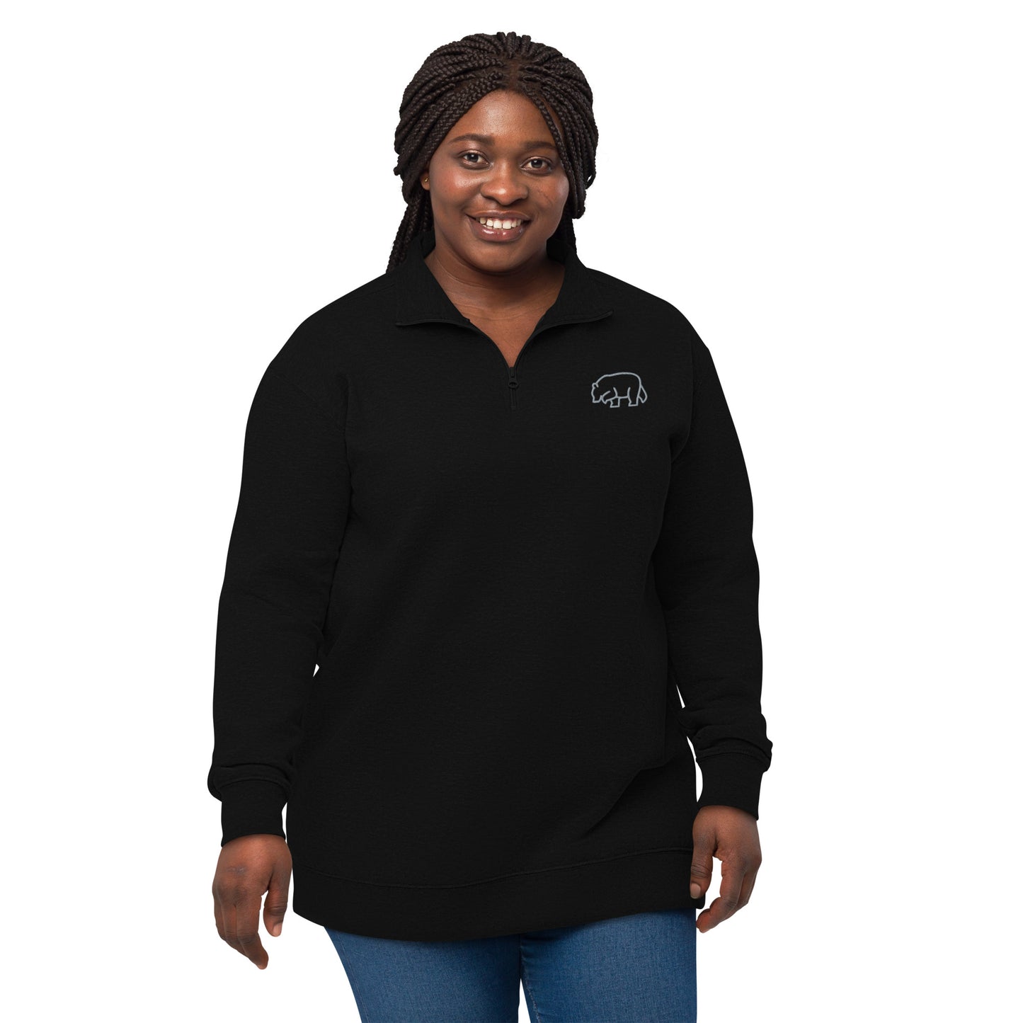 WOMEN HALF ZIP FLEECE WORKOUT PULLOVER SWEATSHIRT