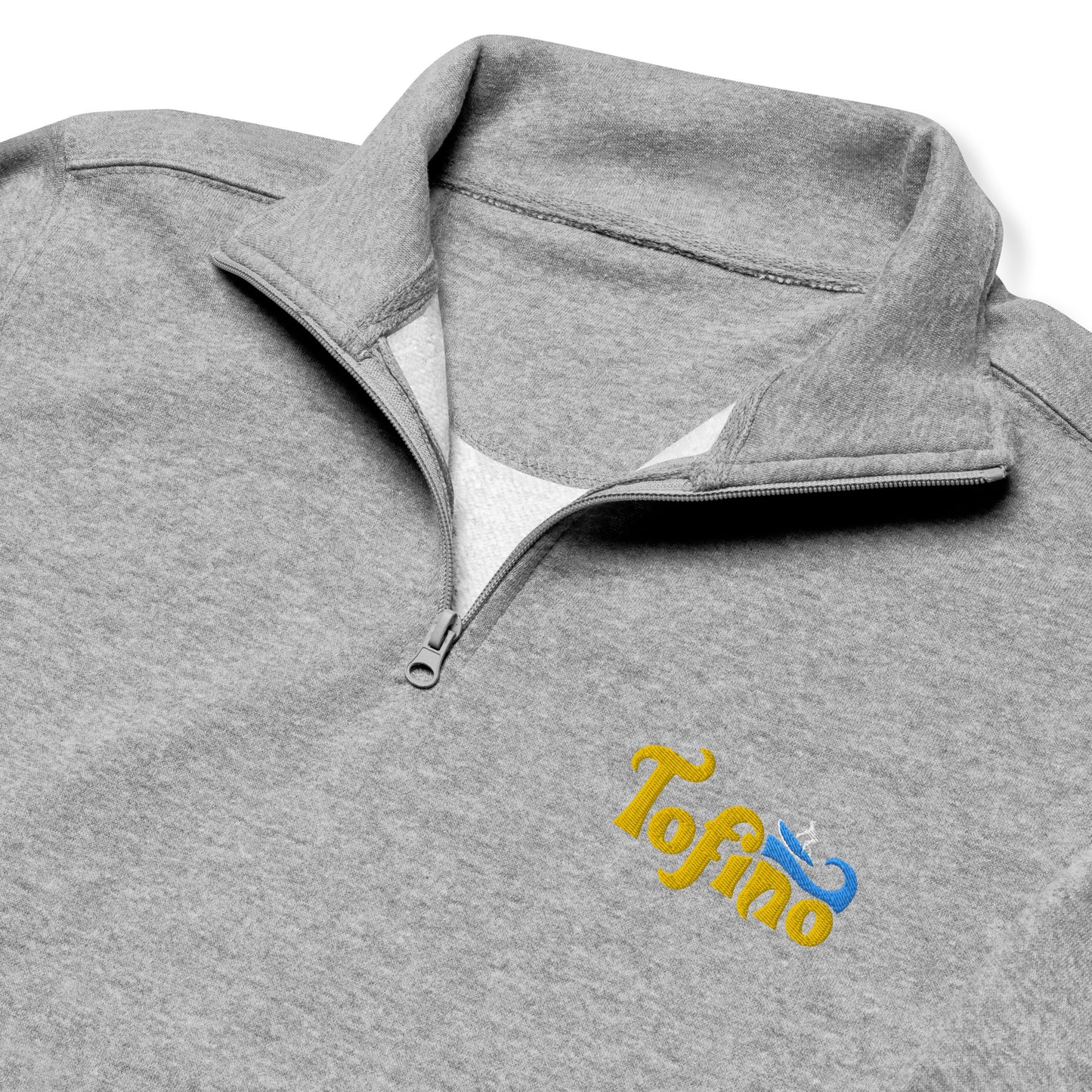 FLEECE PULLOVER SWEATSHIRT FOR MEN EMBROIDERED