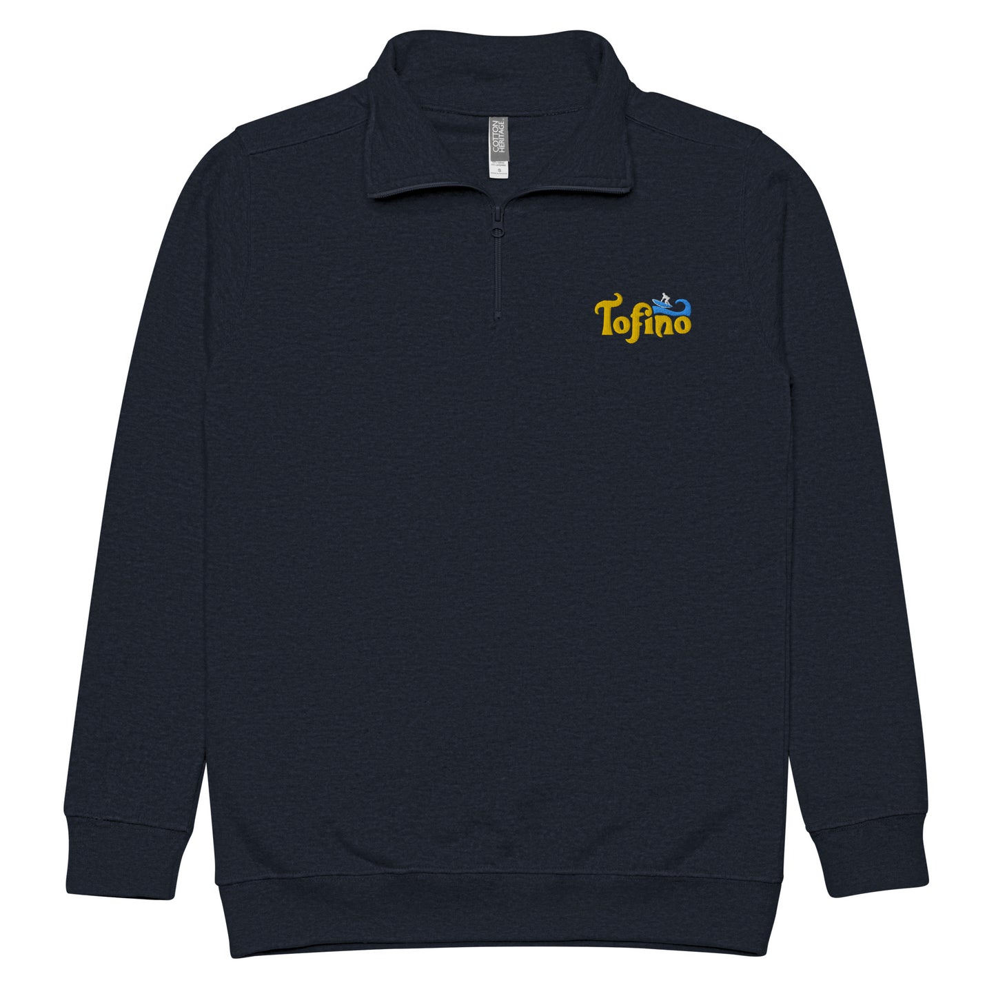 FLEECE PULLOVER SWEATSHIRT FOR MEN EMBROIDERED