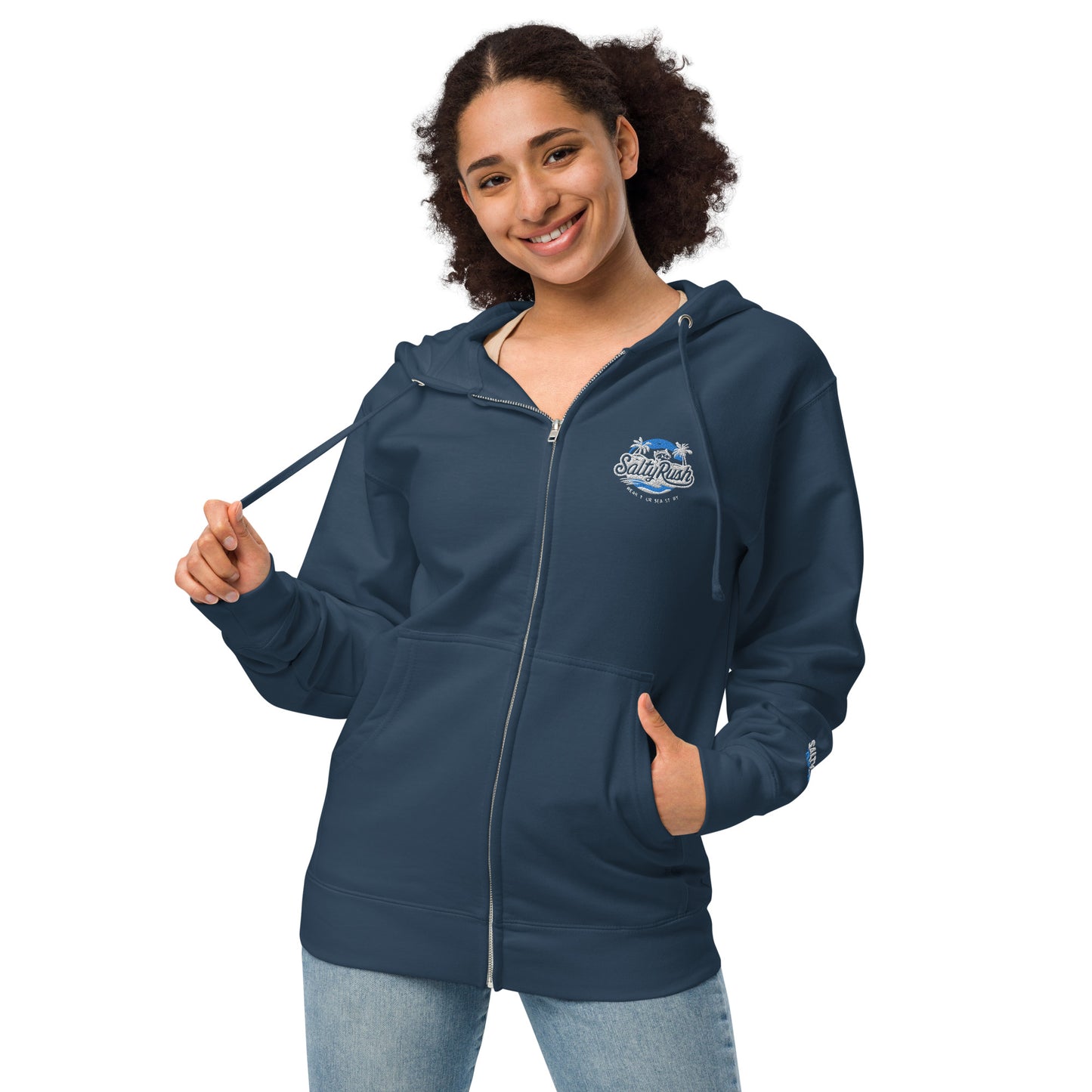 SALTY RUSH FLEECE ZIP UP HOODIE