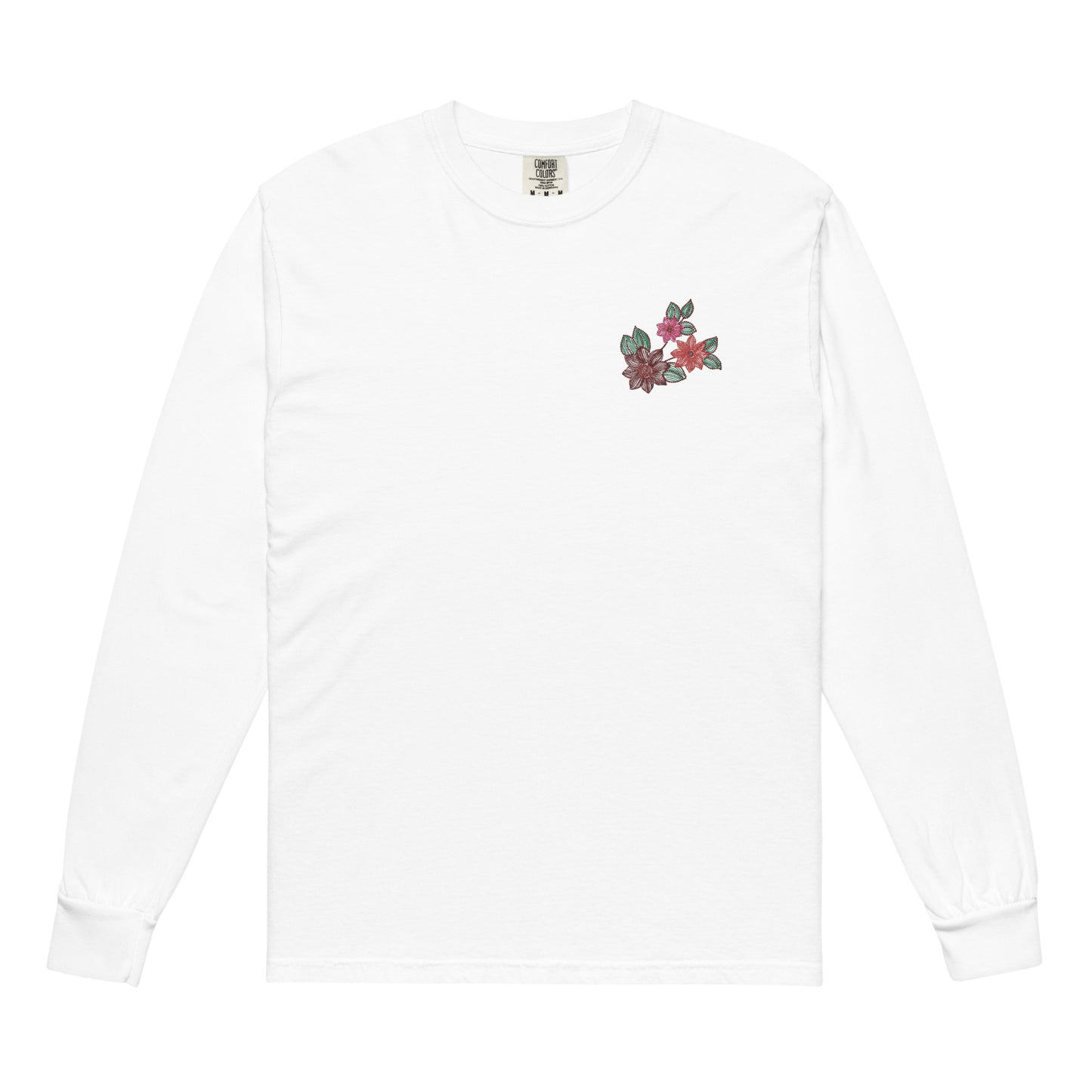 EMBROIDERED HEAVYWEIGHT LONG SLEEVE SHIRT FOR WOMEN