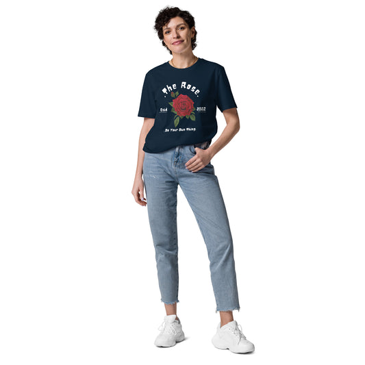 THE ROSE COTTON CREW NECK TSHIRT WOMEN ORGANIC COTTON TEES