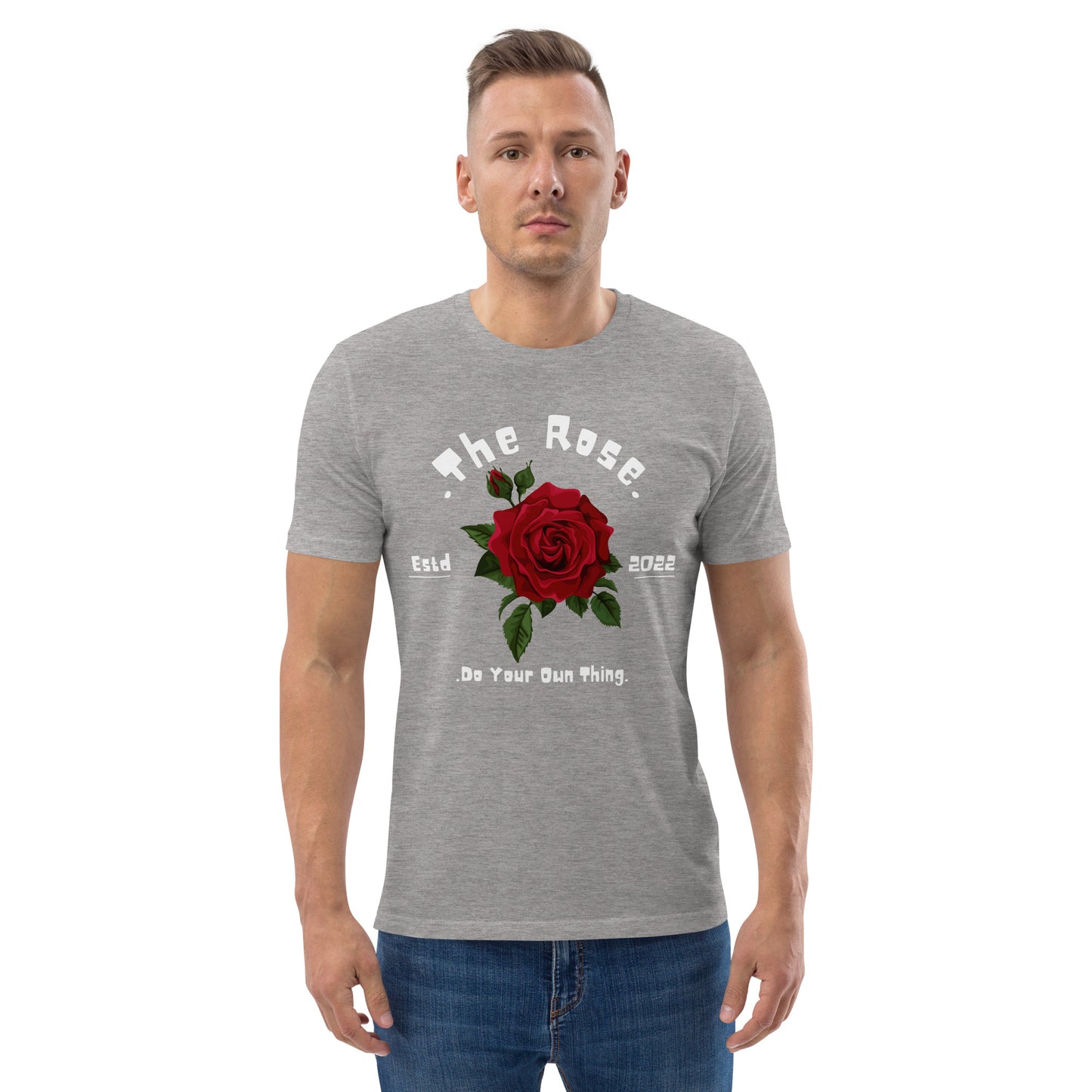 THE ROSE COTTON CREW NECK TSHIRT WOMEN ORGANIC COTTON TEES