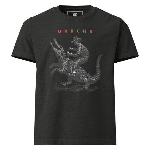 Men Oversized Graphic T-Shirt with a white brackground
