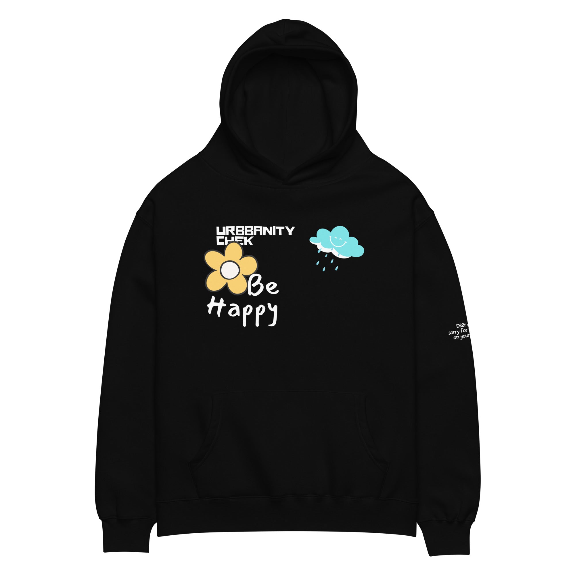oversized hoodie black front
