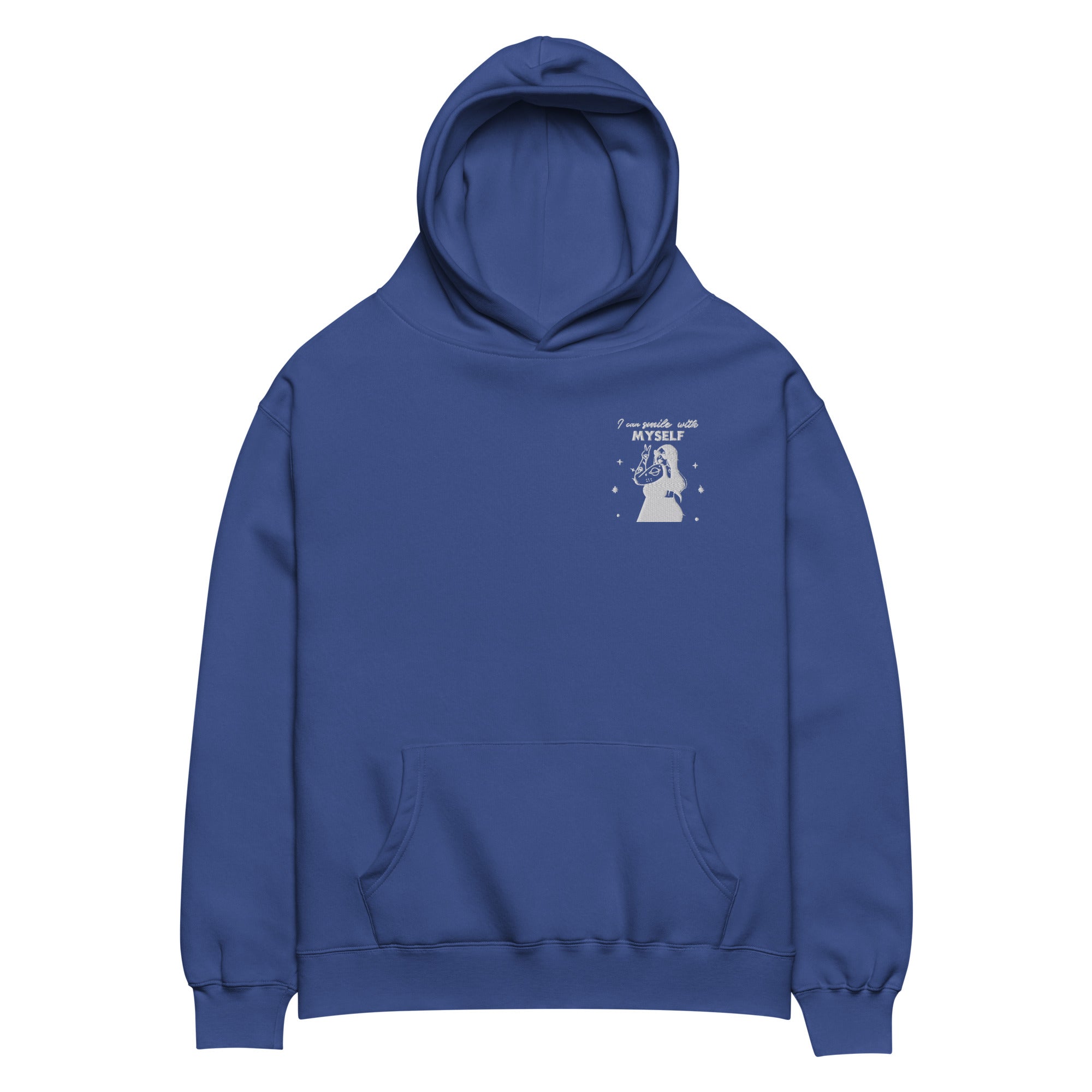WOMEN OVERSIZED HOODIE I CAN SMILE WITH MY SELF