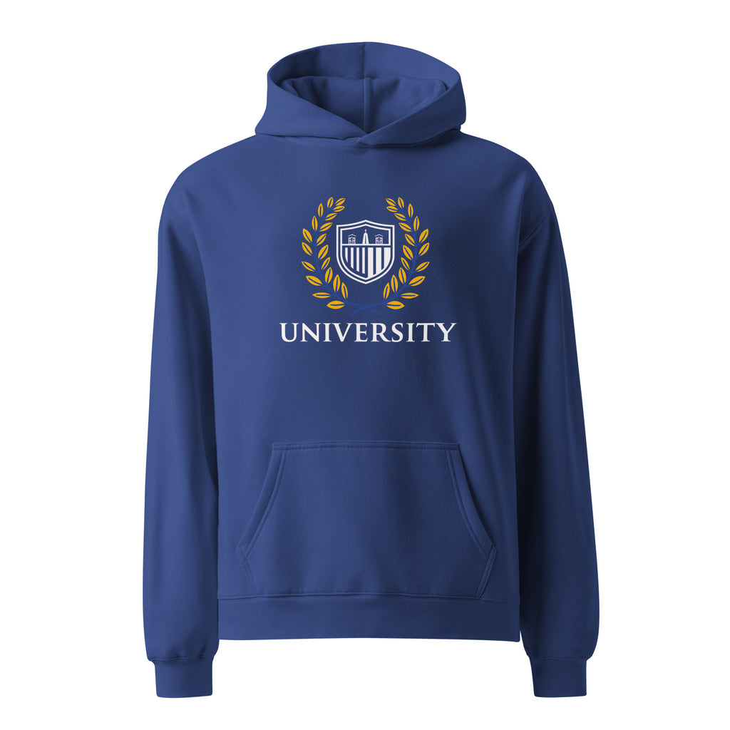 unisex oversized hoodie cobalt front