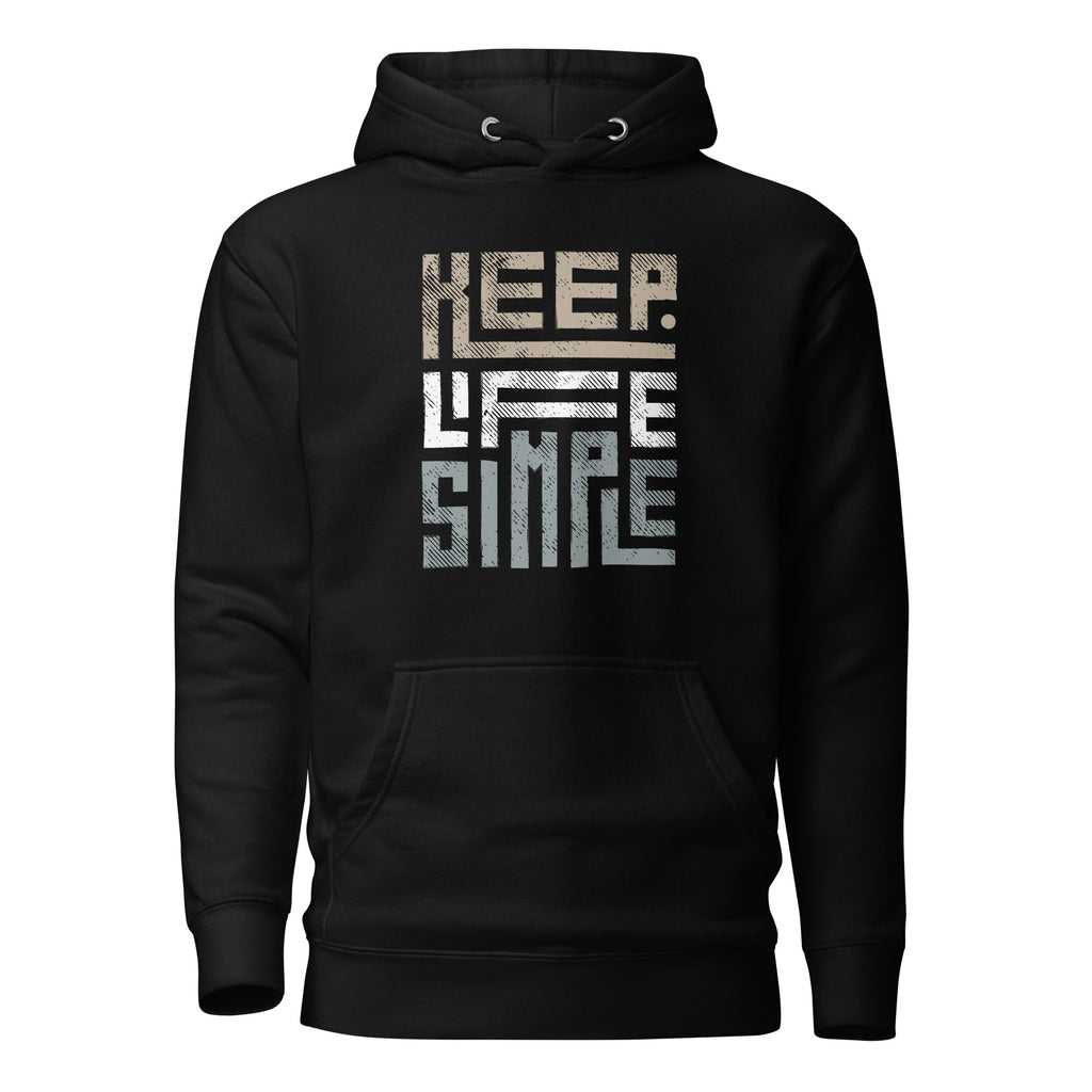 CLASSIC EVERYDAY MEN'S HOODIE KEEP LIFE SIMILE BLENDS