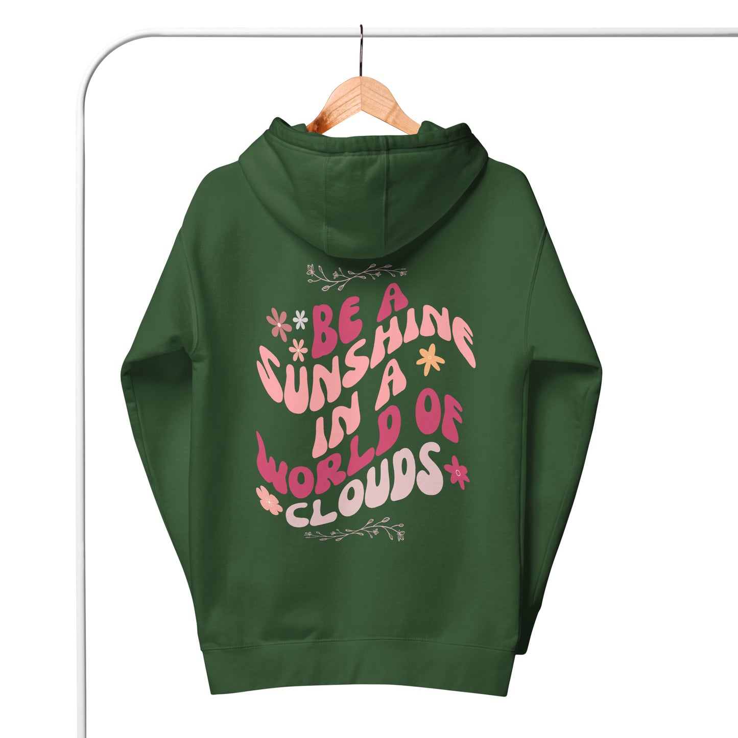 WOMEN'S POSITIVE HOODIES BACK PRINT HOODIES WOMEN