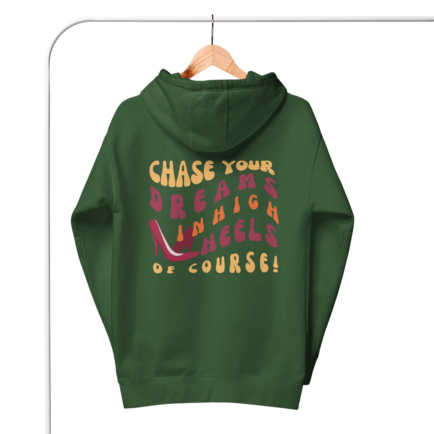 HOODIES FOR WOMEN POSITIVE WOMEN WAVY TEXT HOODIES