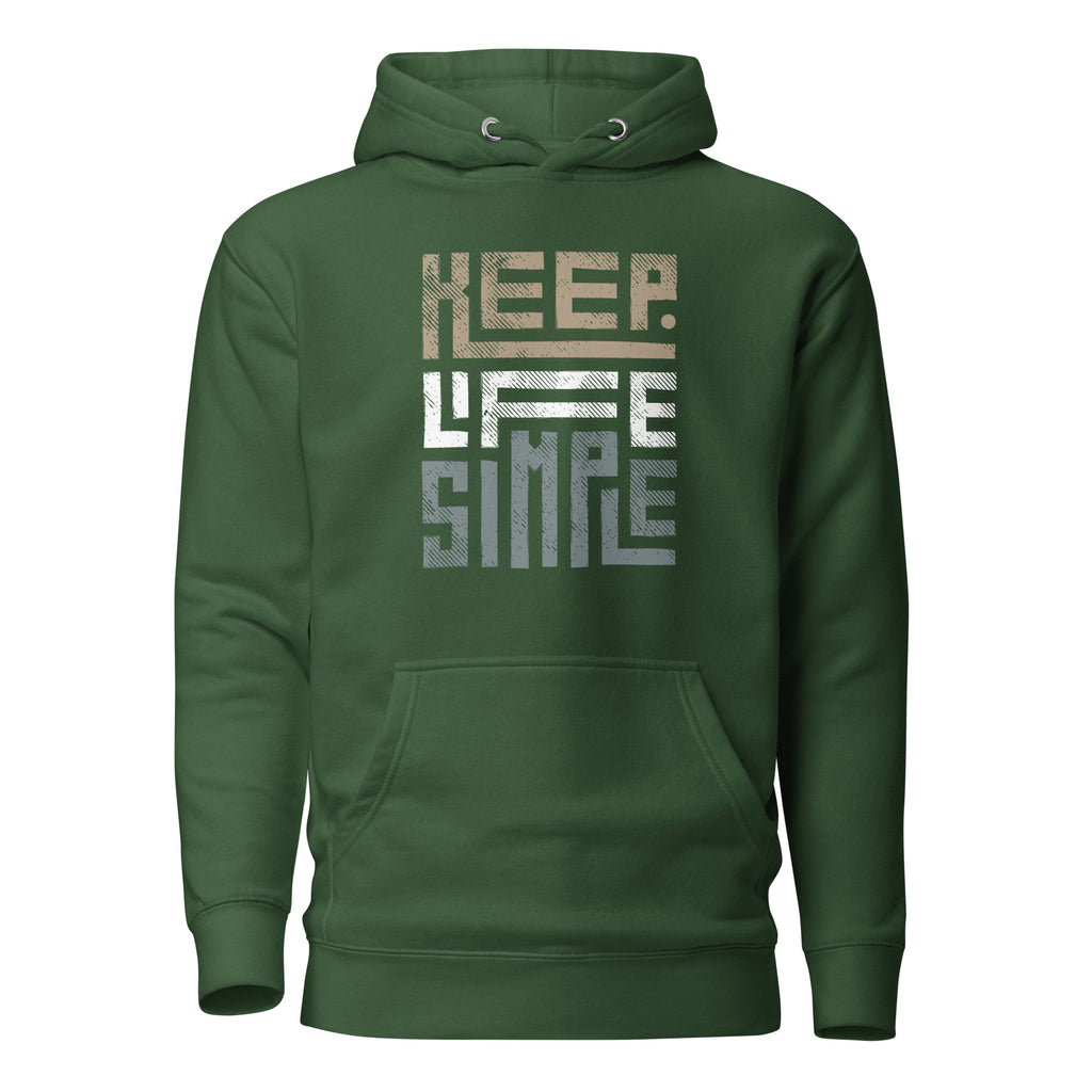 CLASSIC EVERYDAY MEN'S HOODIE KEEP LIFE SIMILE BLENDS