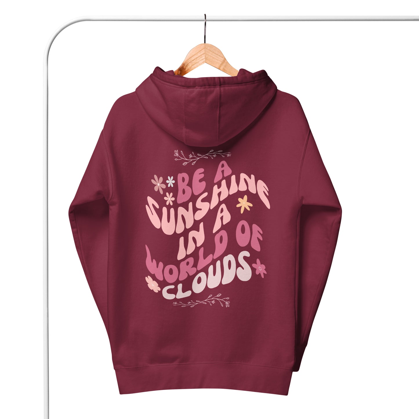 WOMEN'S POSITIVE HOODIES BACK PRINT HOODIES WOMEN