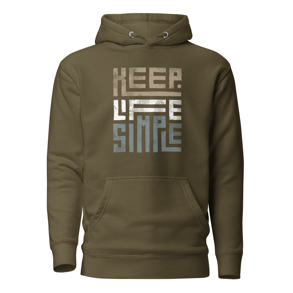 CLASSIC EVERYDAY MEN'S HOODIE KEEP LIFE SIMILE BLENDS