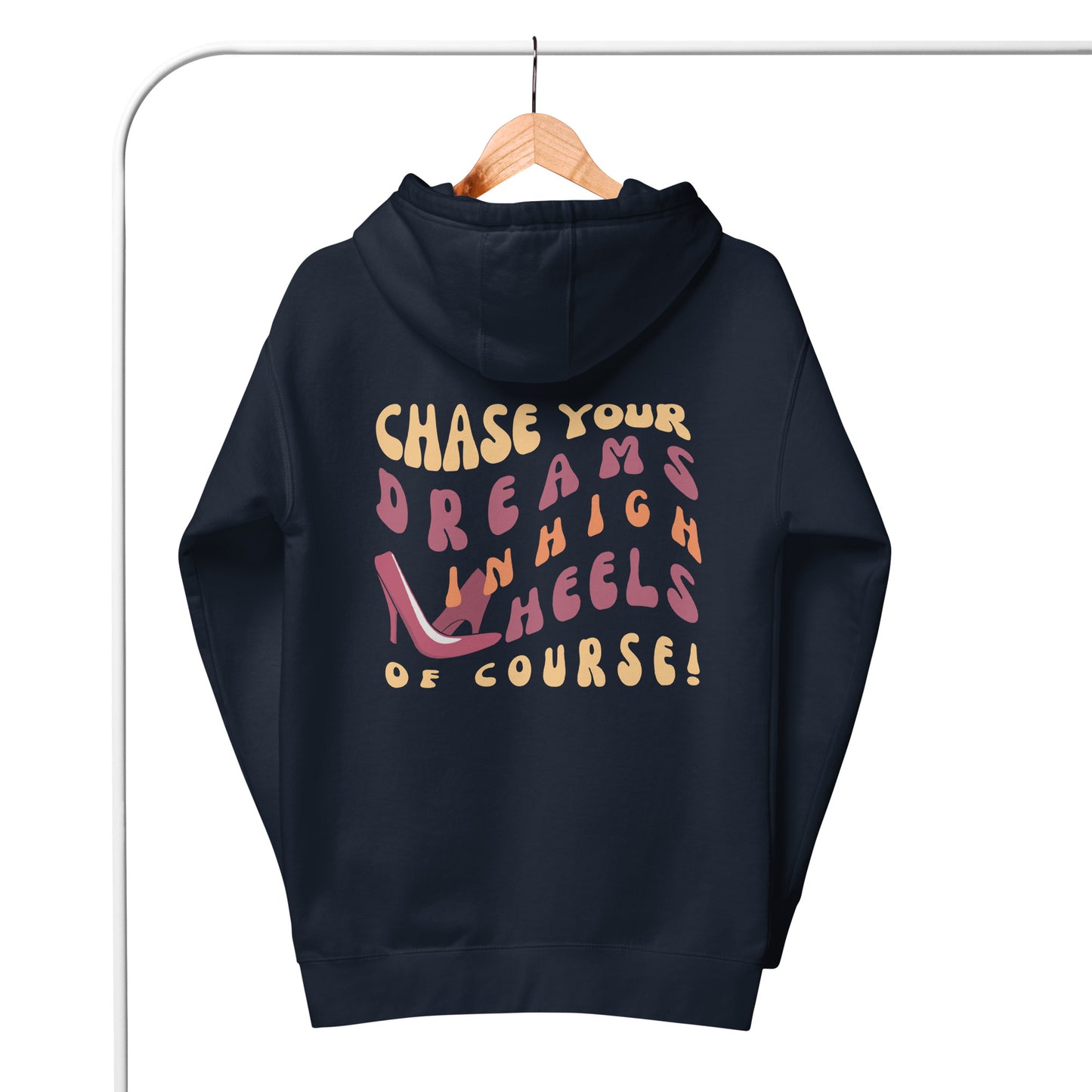 HOODIES FOR WOMEN POSITIVE WOMEN WAVY TEXT HOODIES