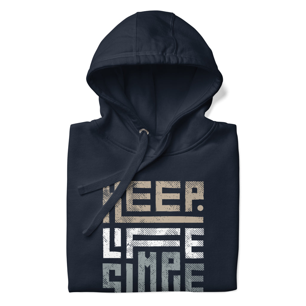 CLASSIC EVERYDAY MEN'S HOODIE KEEP LIFE SIMILE BLENDS