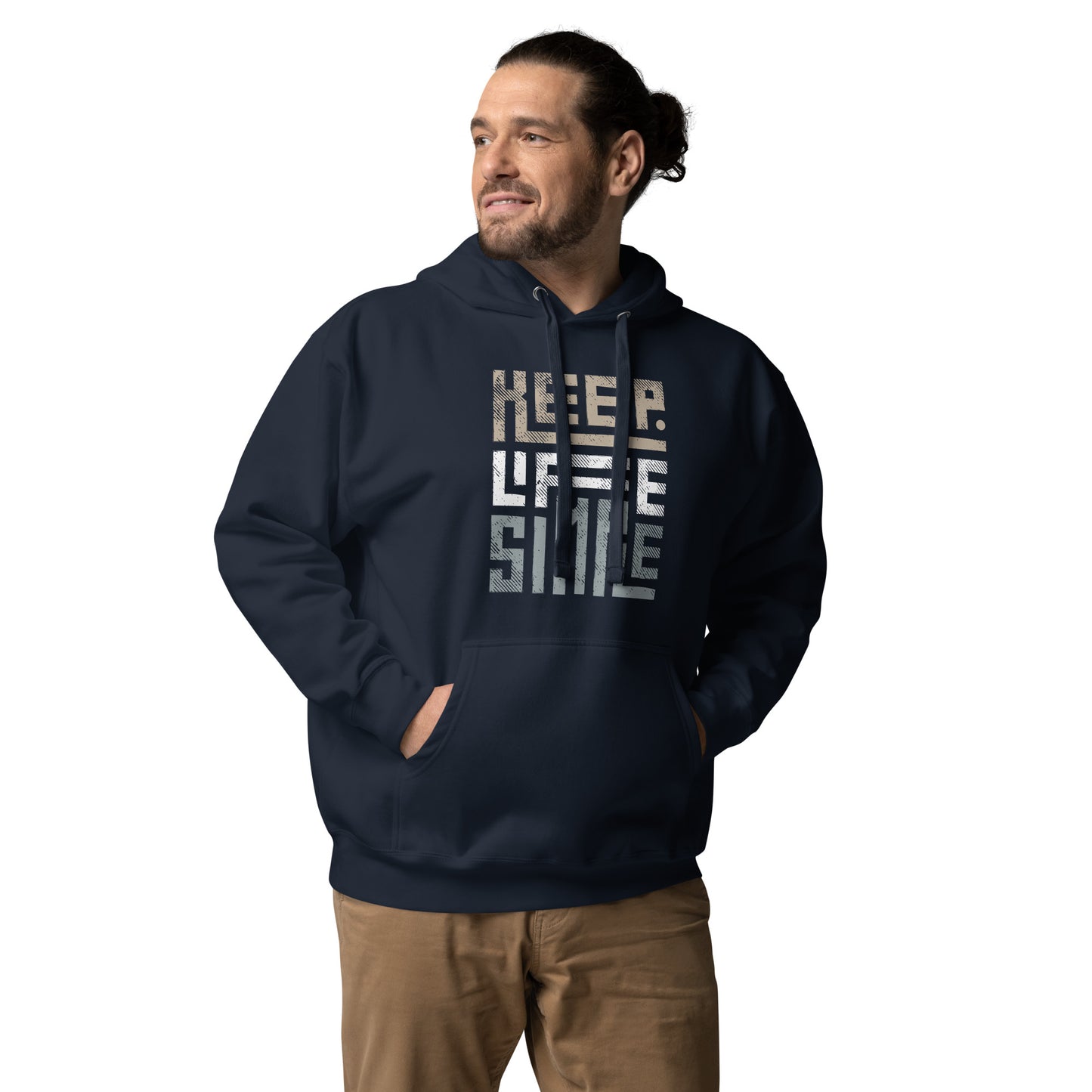 MEN'S HOODIES KEEP LIFE SIMILE HOODIE FOR MEN