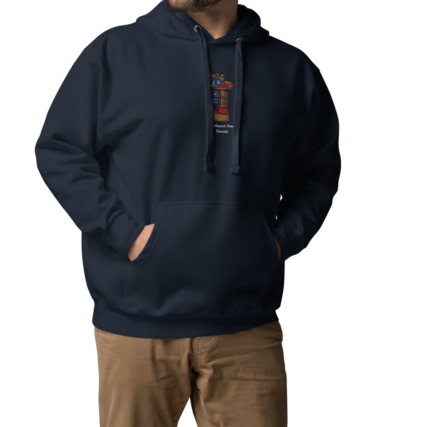 URBANITYCHEK TOTEM PULLOVER HOODIES UNISEX EMBROIDERED