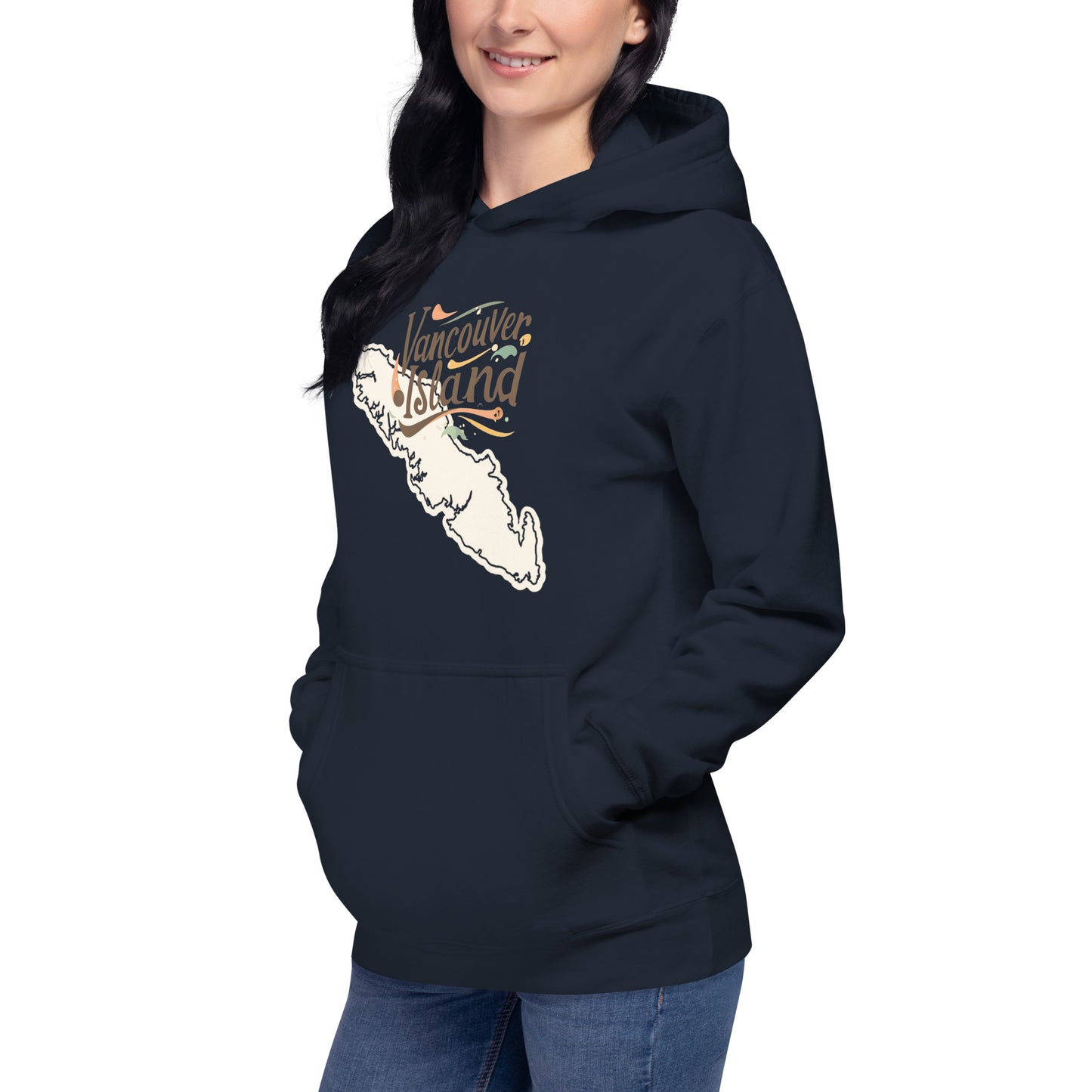 VANCOUVER ISLAND HOODIE UNISEX DESIGN CANADA HOODIES