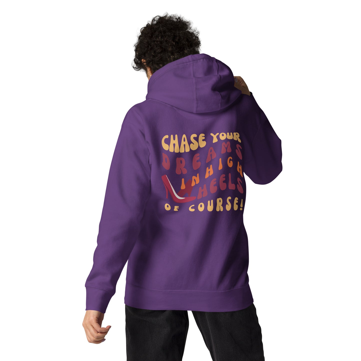 HOODIES FOR WOMEN POSITIVE WOMEN WAVY TEXT HOODIES