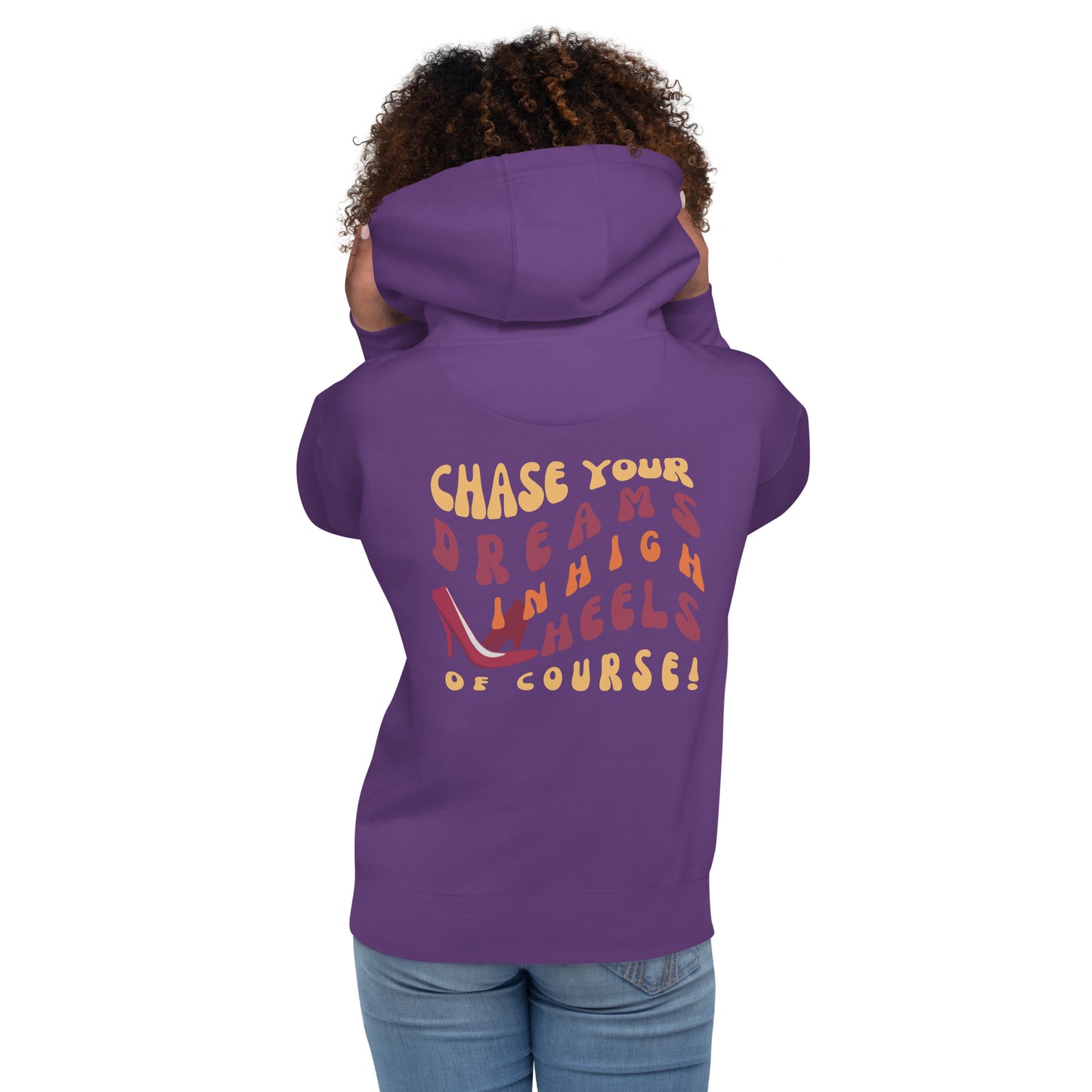 HOODIES FOR WOMEN POSITIVE WOMEN WAVY TEXT HOODIES