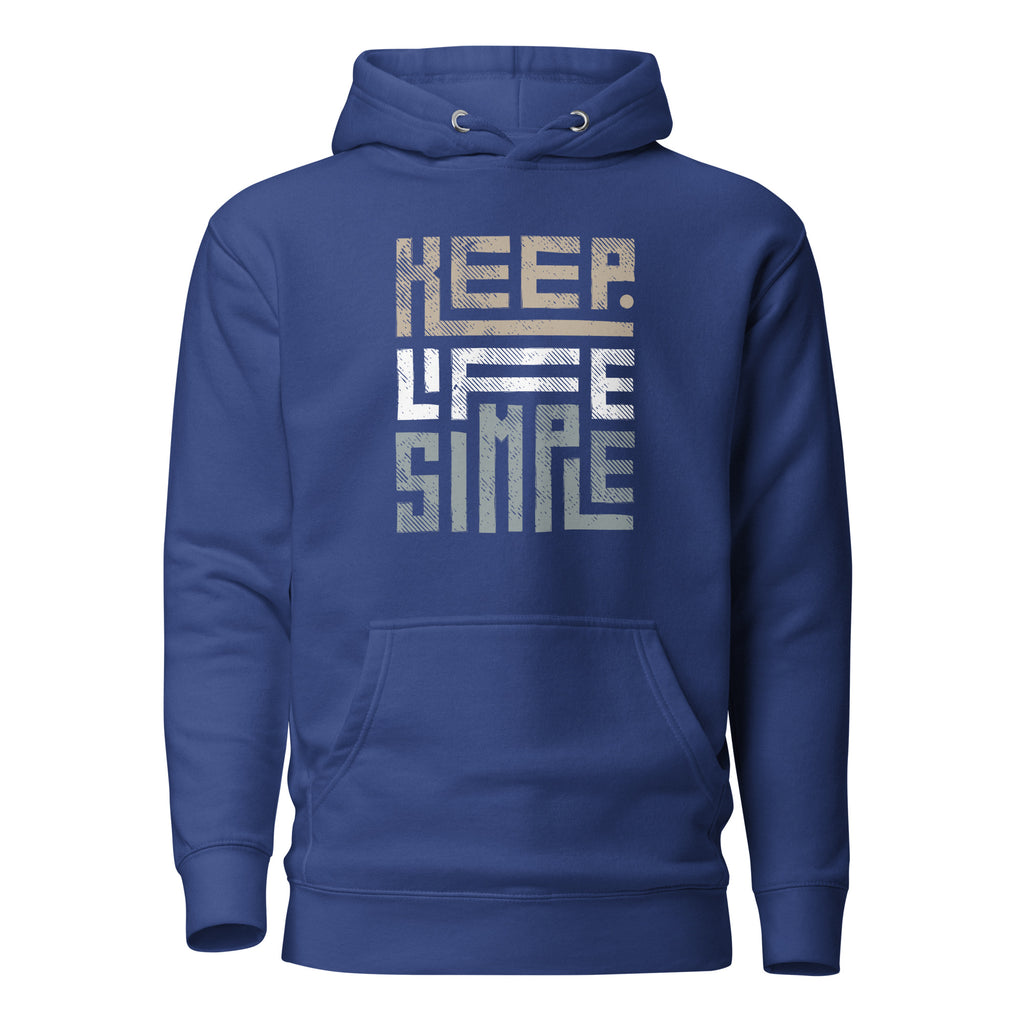 CLASSIC EVERYDAY MEN'S HOODIE KEEP LIFE SIMILE BLENDS