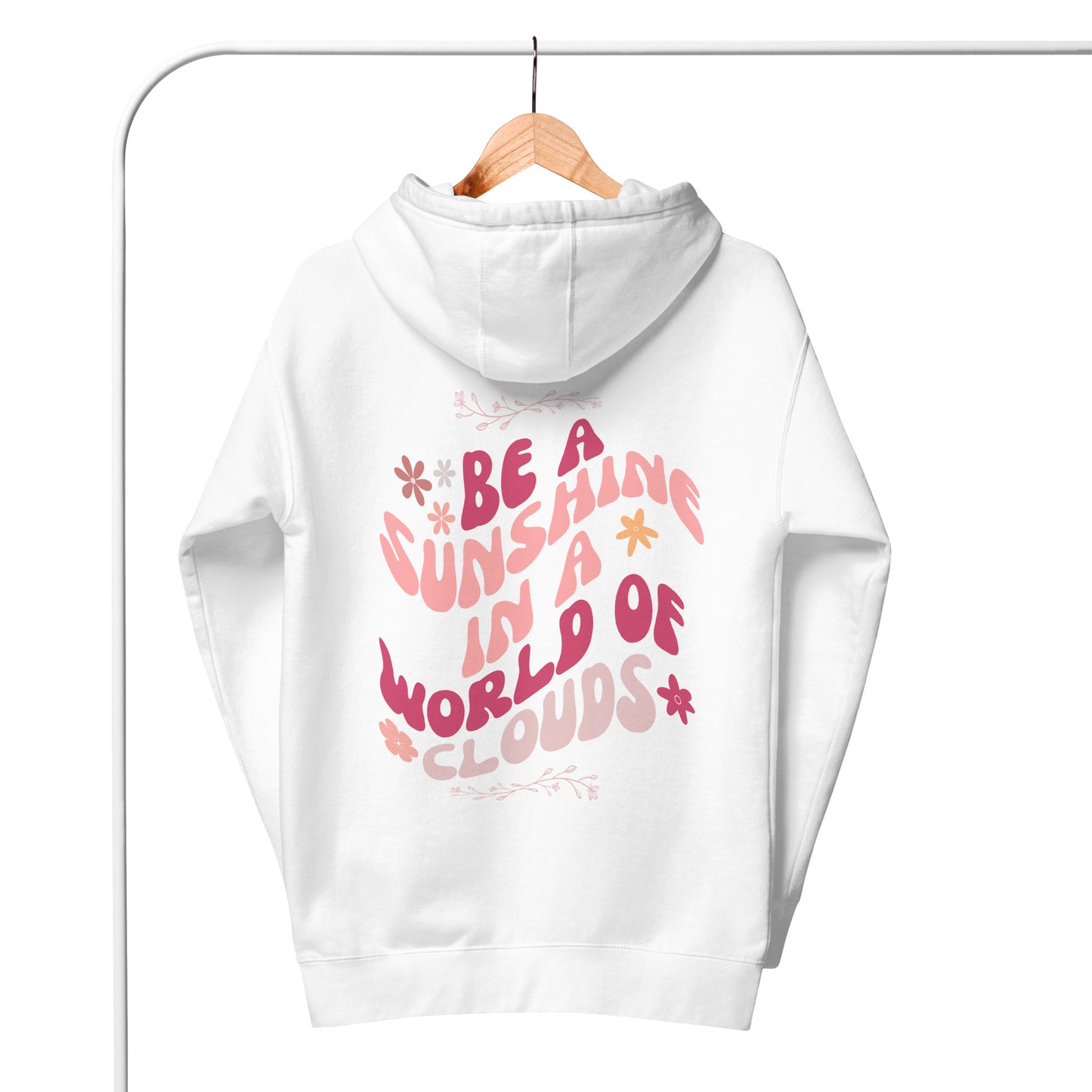 WOMEN'S POSITIVE HOODIES BACK PRINT HOODIES WOMEN