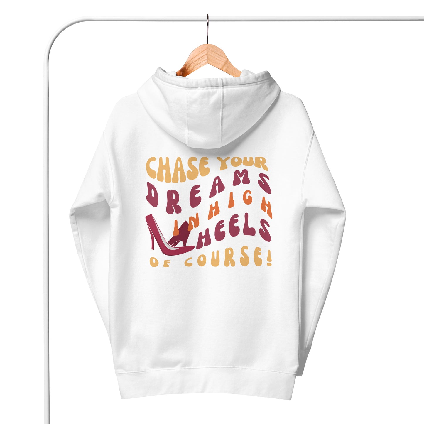 HOODIES FOR WOMEN POSITIVE WOMEN WAVY TEXT HOODIES